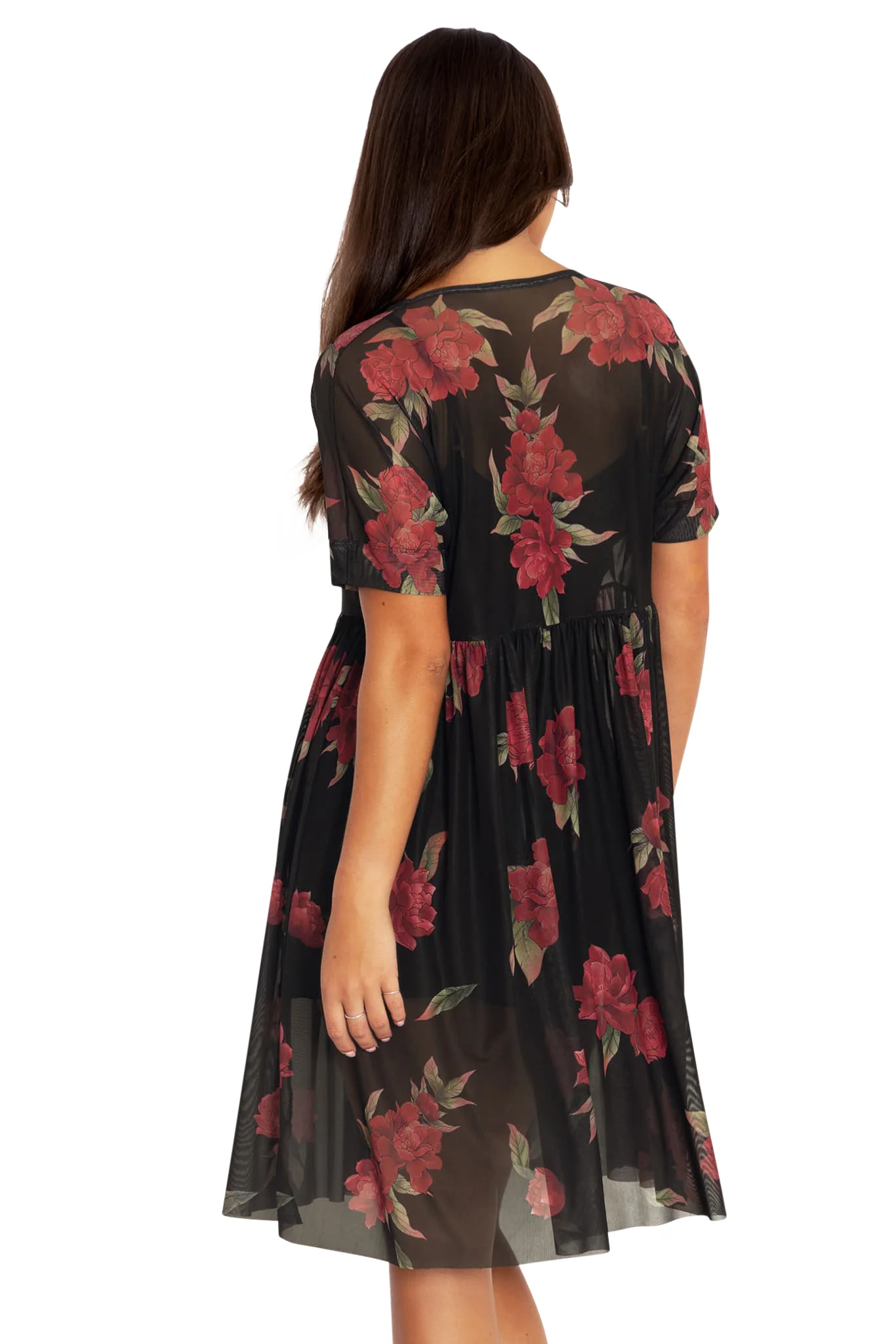 Skeletal Dragon Sheer Smock Dress - Image 2