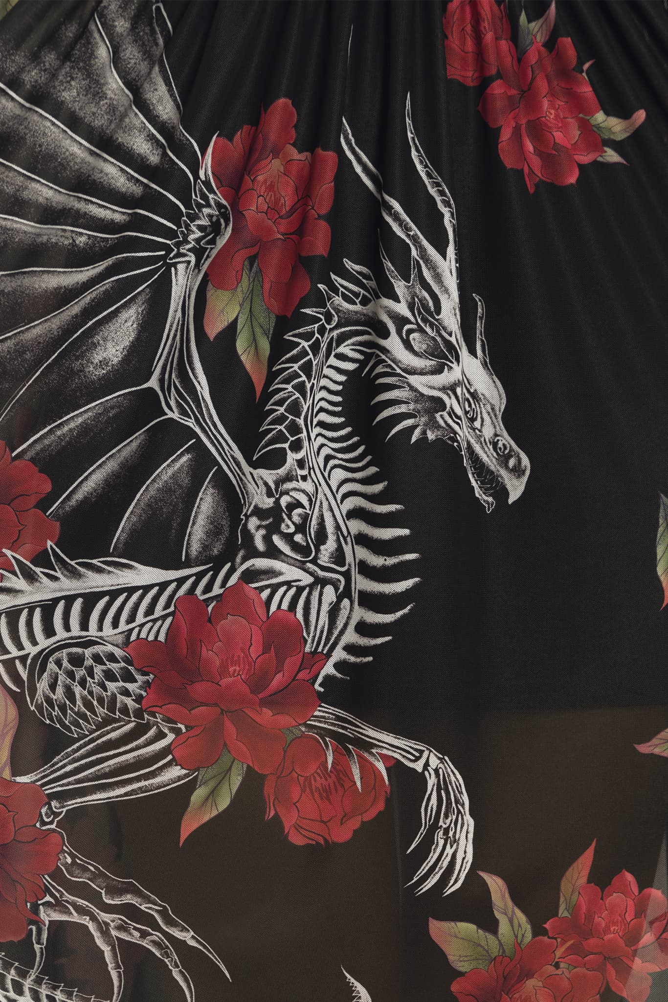 Skeletal Dragon Sheer Smock Dress - Image 4