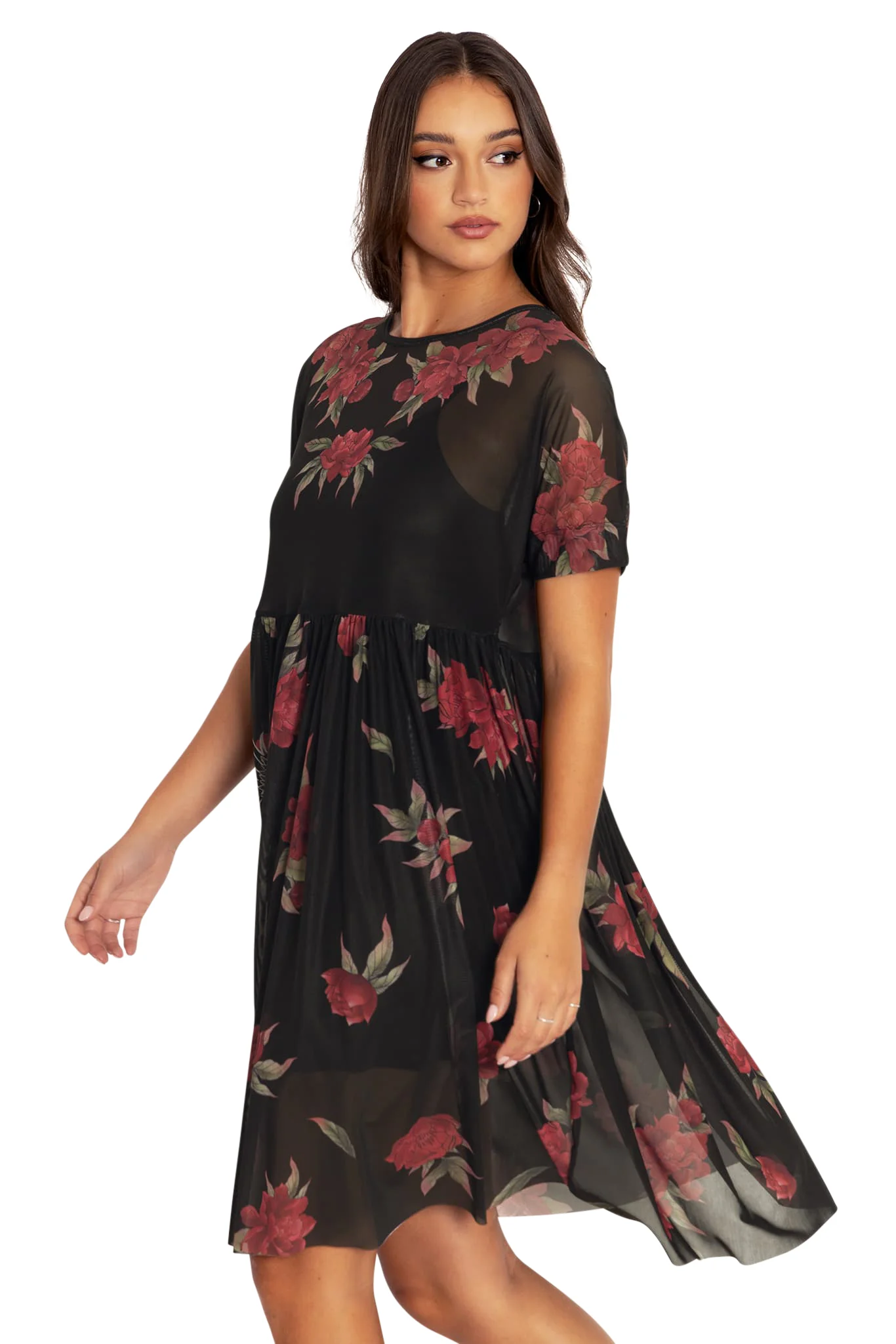 Skeletal Dragon Sheer Smock Dress - Image 5