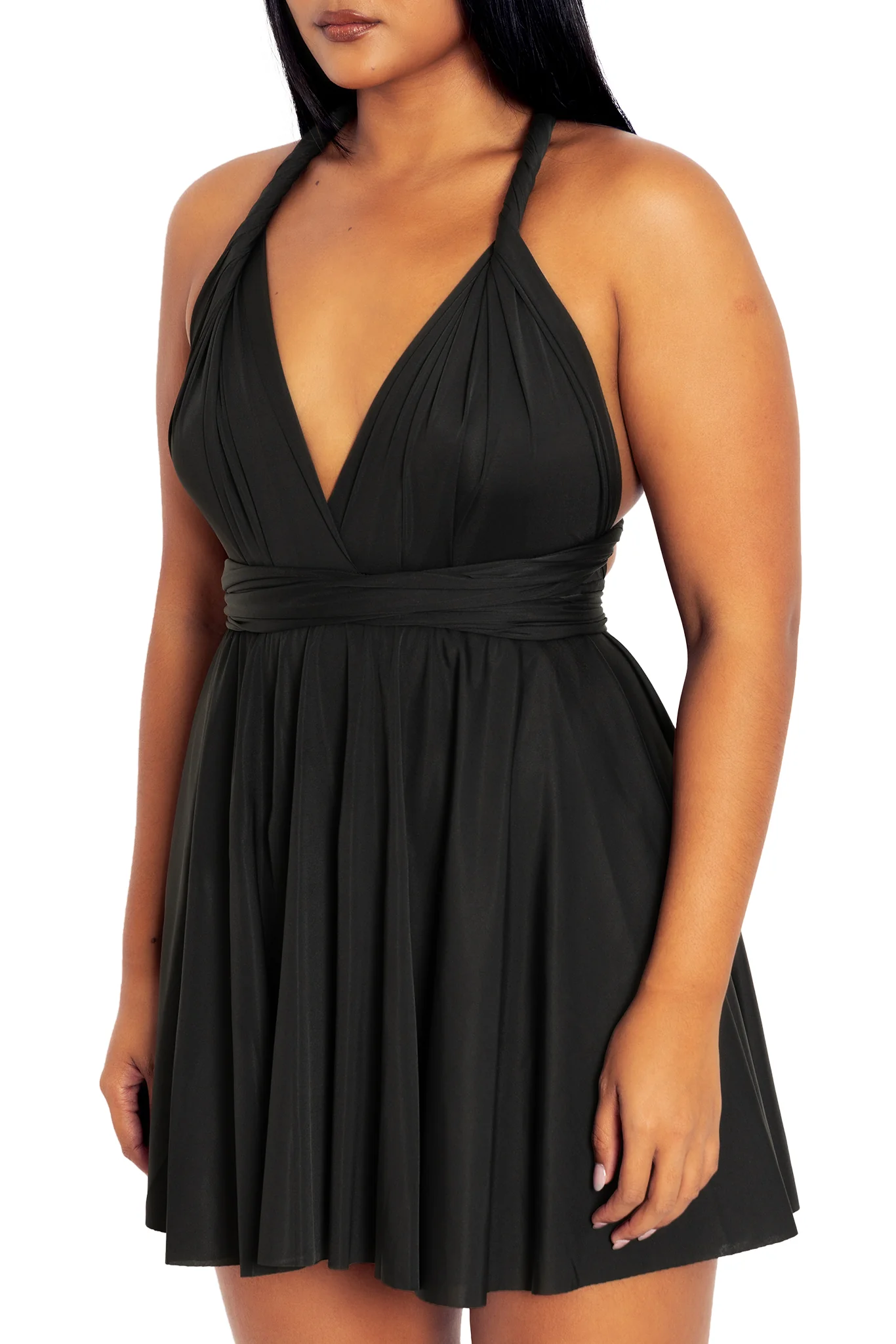Sleek Infinity Skater Dress - Image 3
