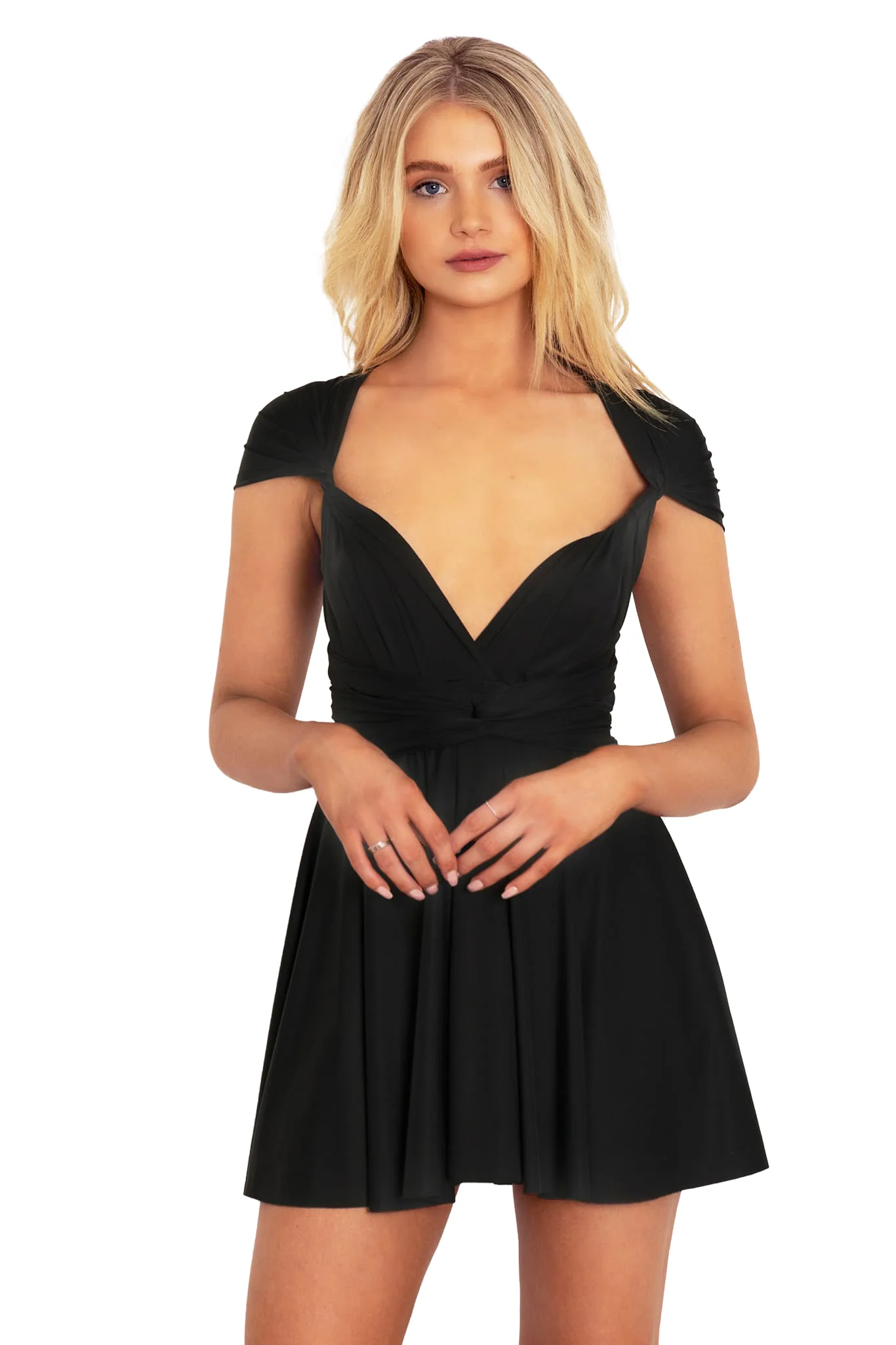 Sleek Infinity Skater Dress - Image 7