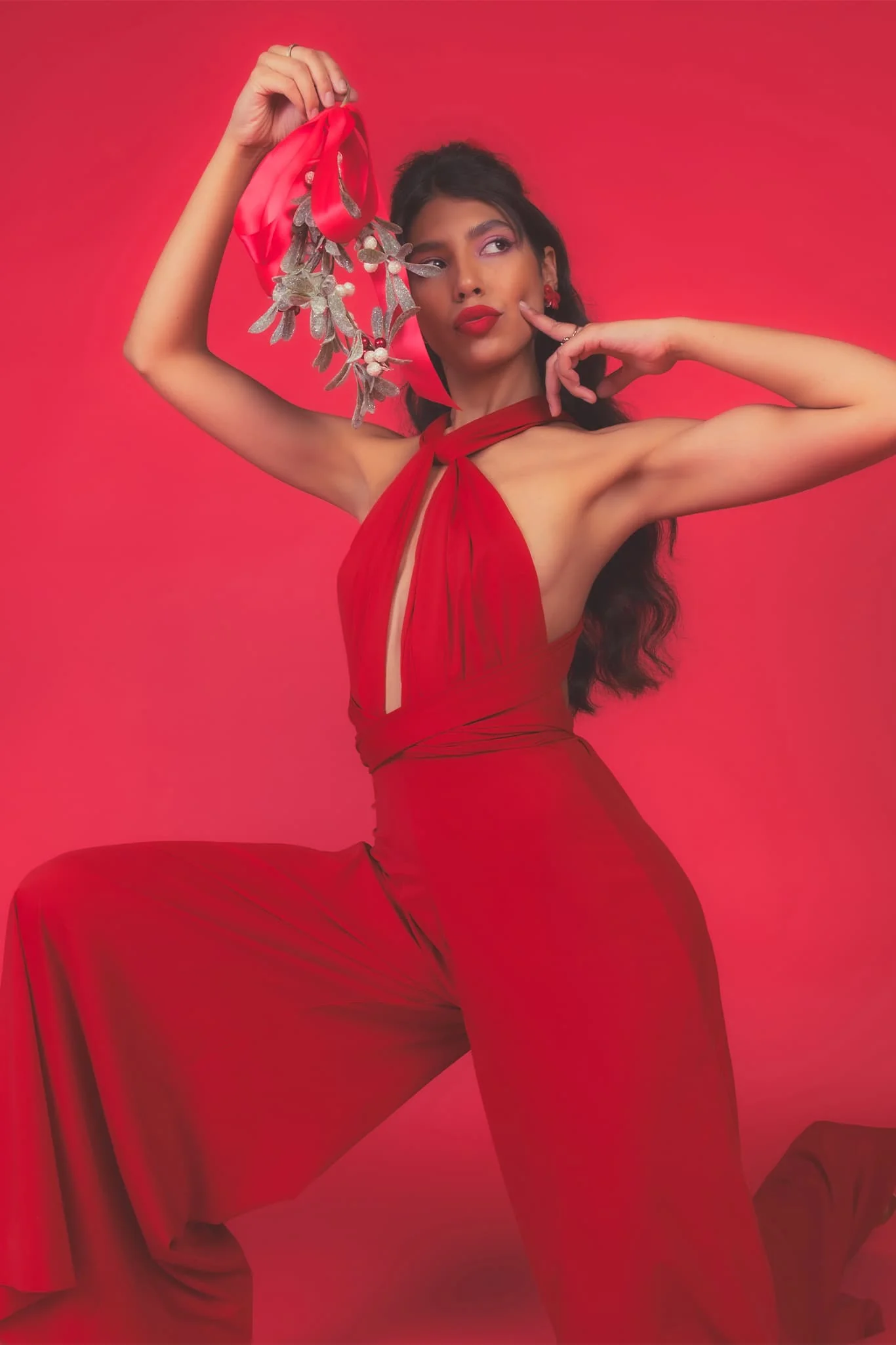 Sleek Pepper Infinity Jumpsuit