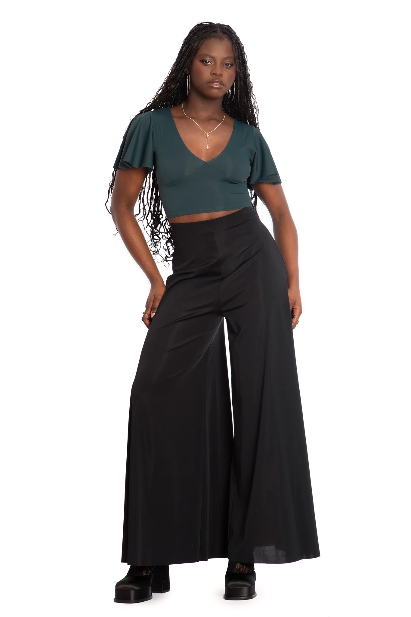 Sleek Teal Rio Marilyn Top - Image 6