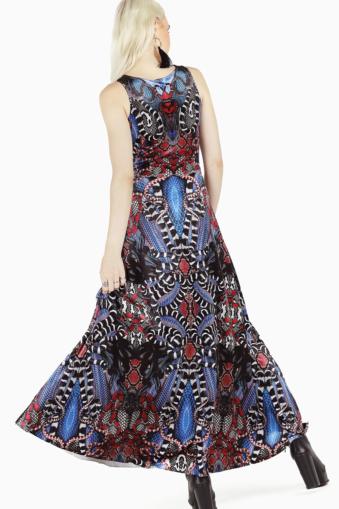 Snakaleidoscope Velvet Princess Maxi Dress - Image 2
