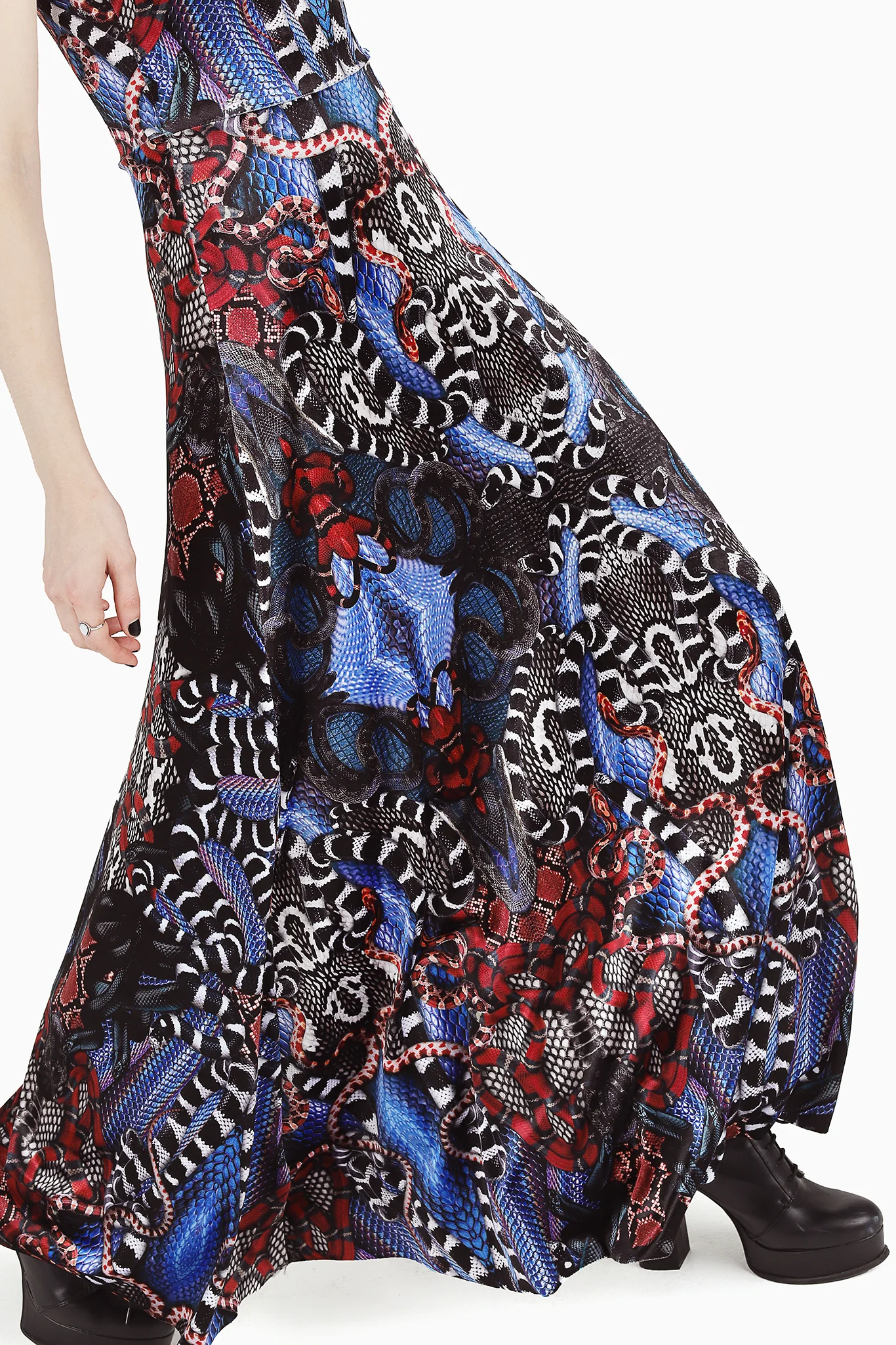 Snakaleidoscope Velvet Princess Maxi Dress - Image 3