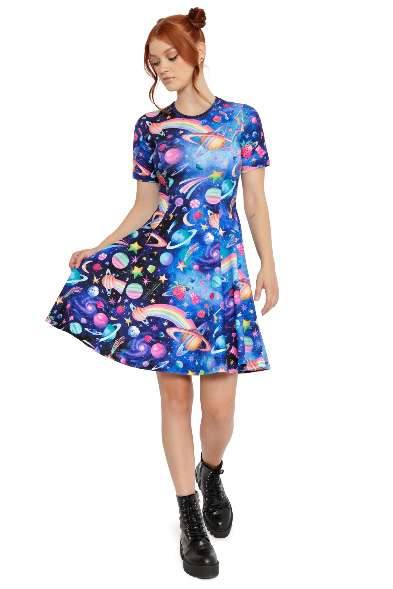 Space Candy Longline Evil Tee Dress - Image 2