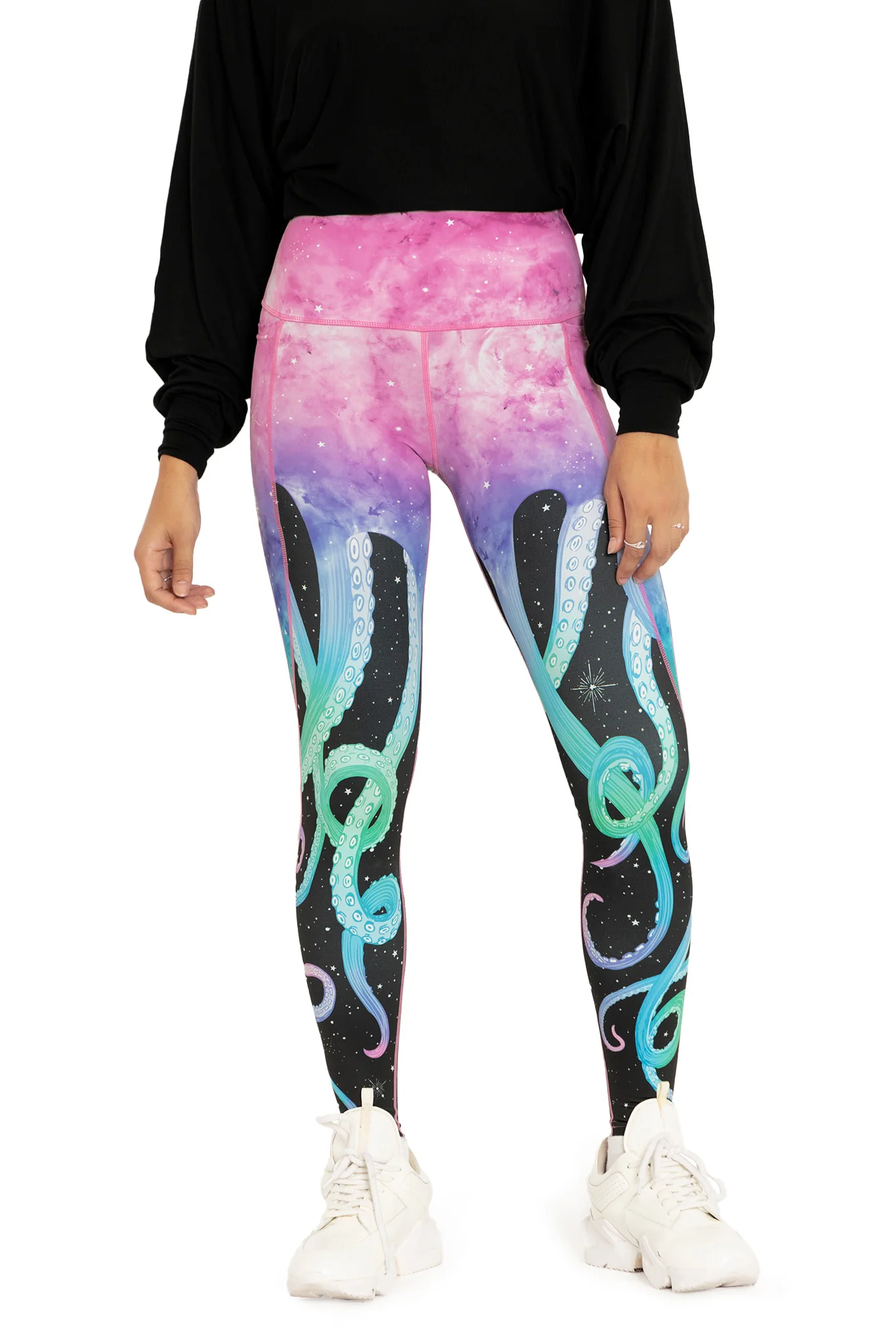 Space Tentacles High Waisted Ninja Pants - Image 5