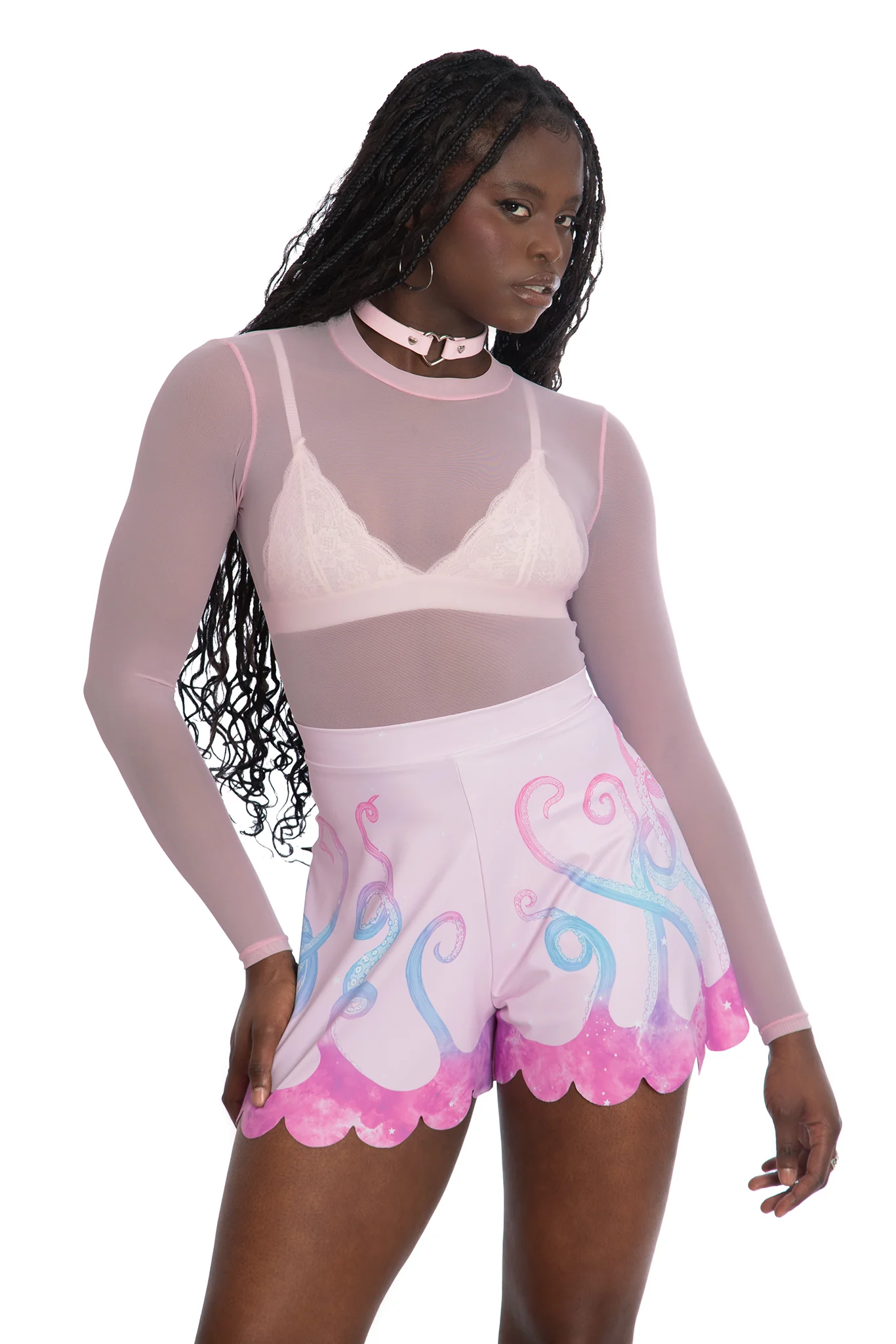 Space Tentacles Pastel Shorties - Image 5