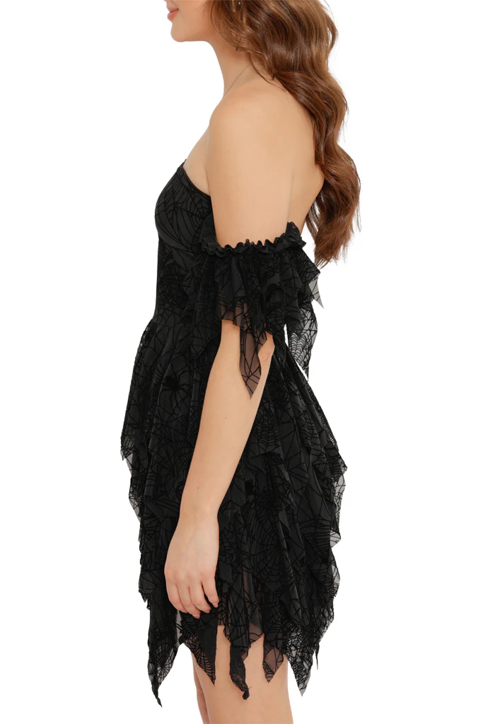 Spider Web Handkerchief Skater Dress - Image 4