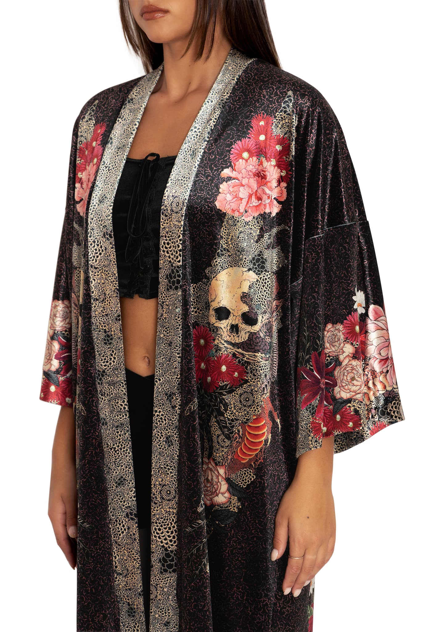 Spirit Of A Dragon Velvet Robe - Image 3