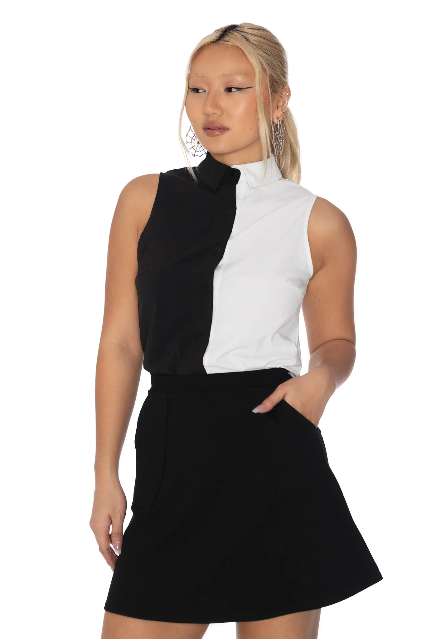 Split Mono Business Time Shirt - Image 8