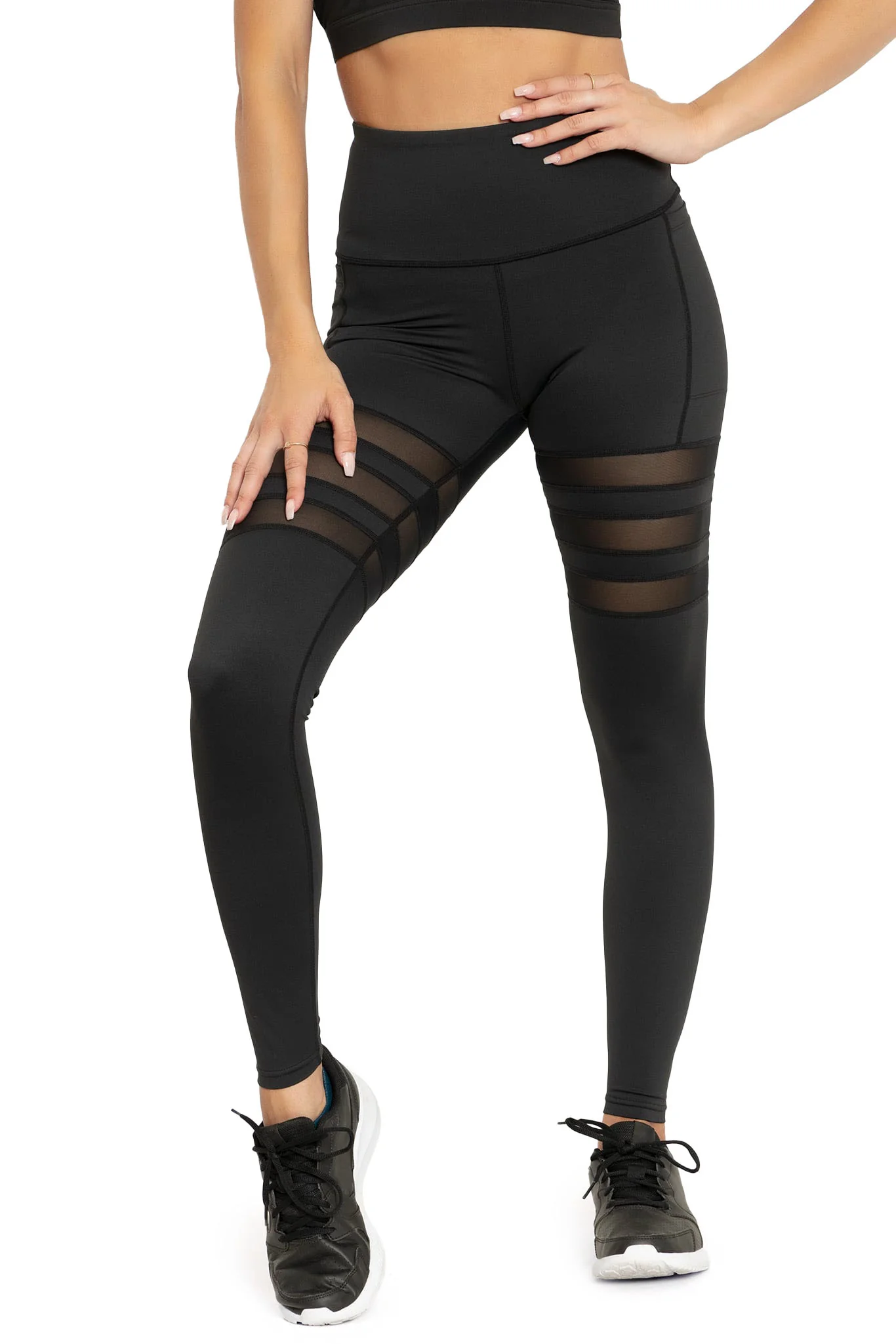 Sporty Stripes High Waisted Ninja Pants - Image 5