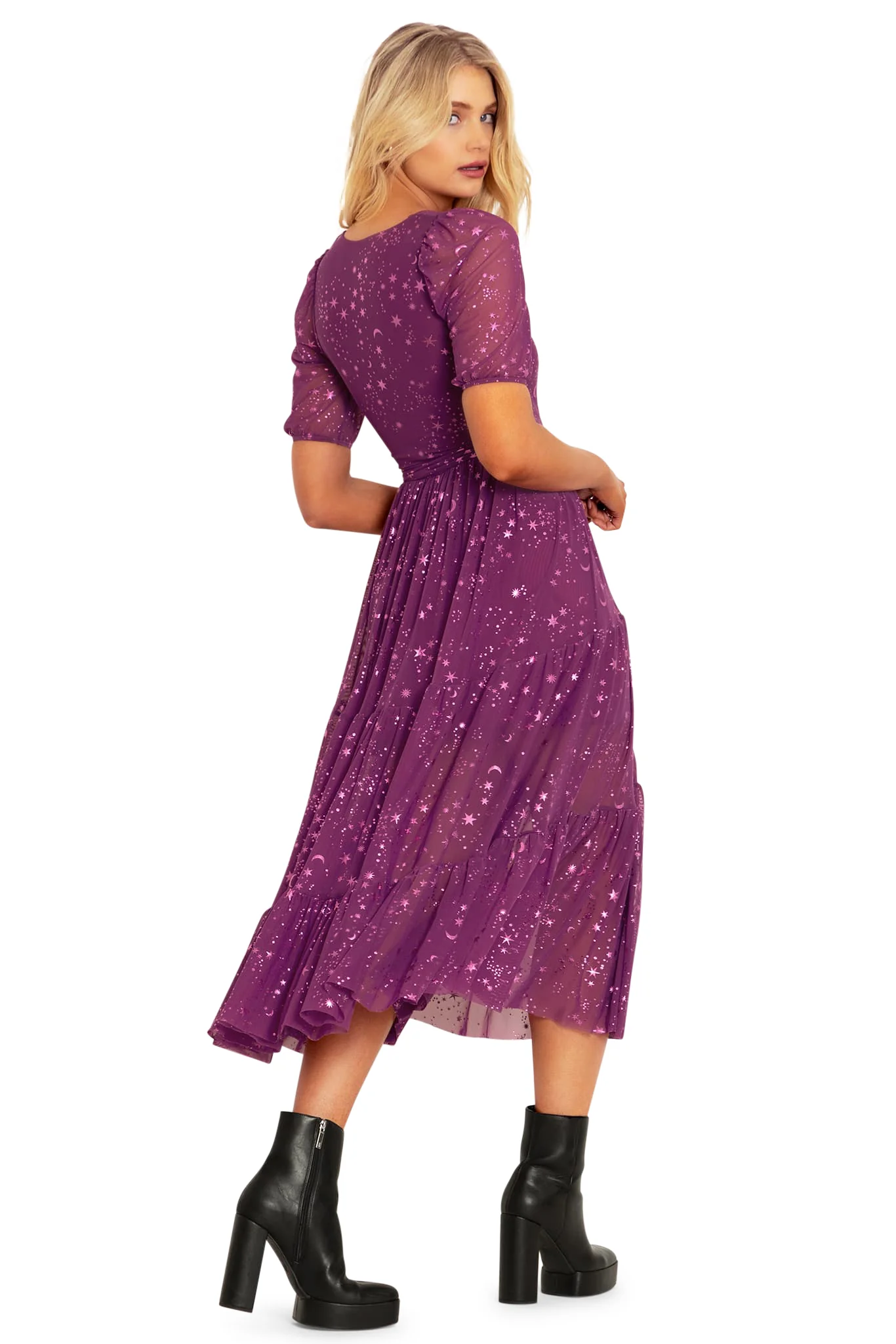 Stardom Pink Wrap Midaxi Dress - Image 2