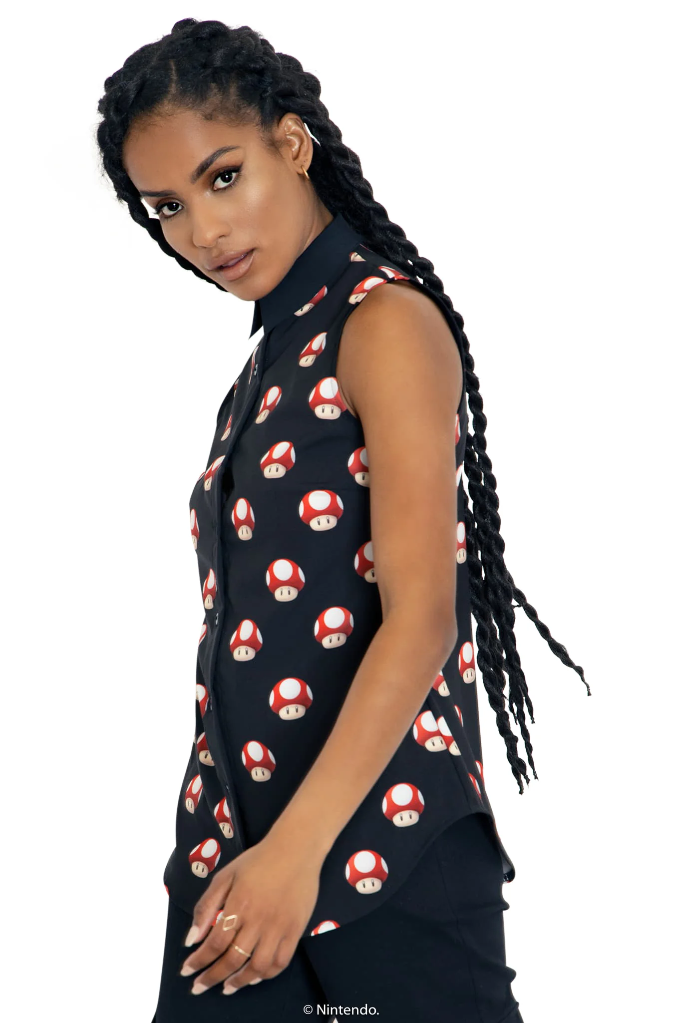 Super Mushrooms Business Time Shirt - Image 5