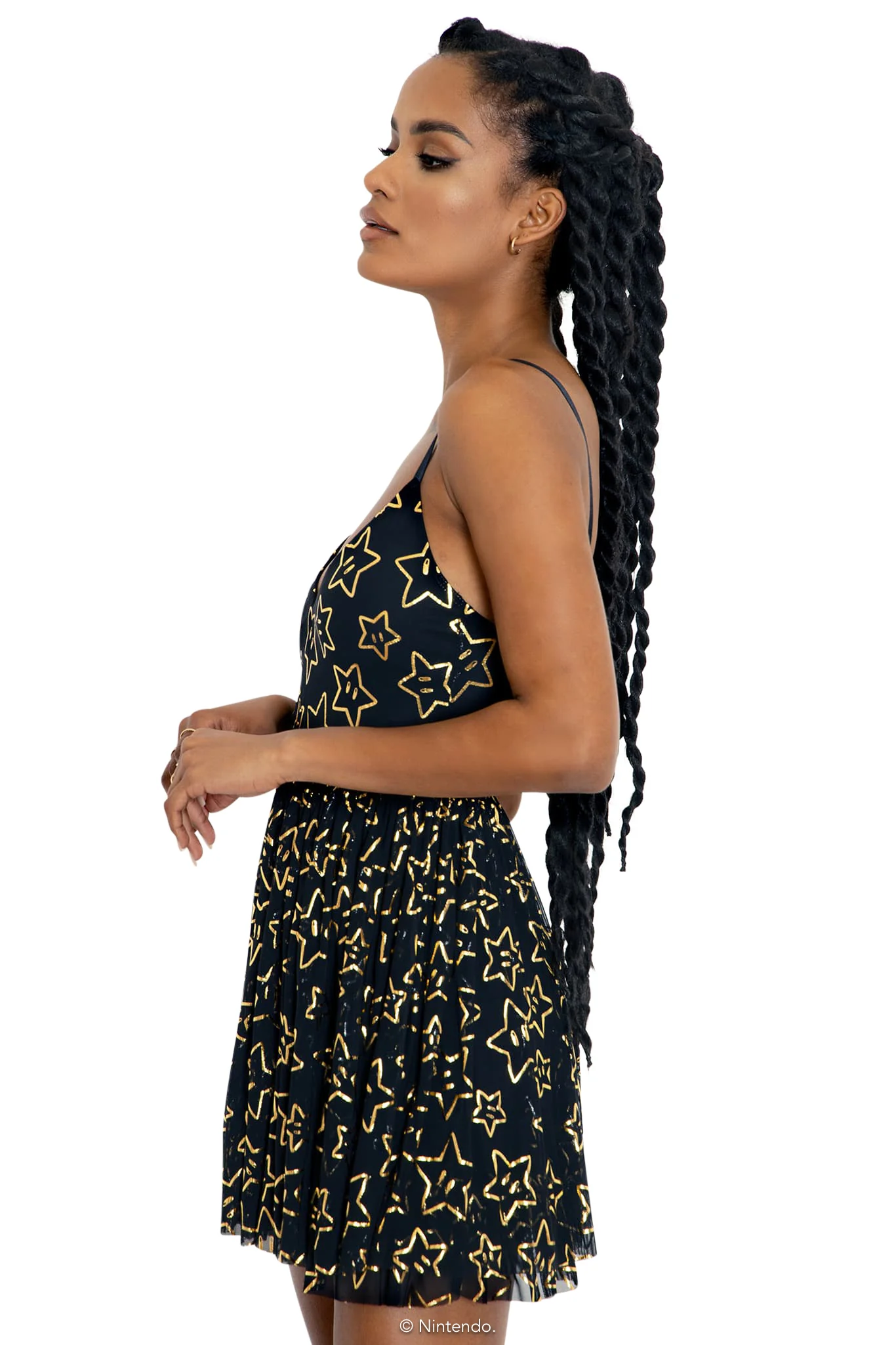 Super Stars Sheer Tier Dress - Image 4