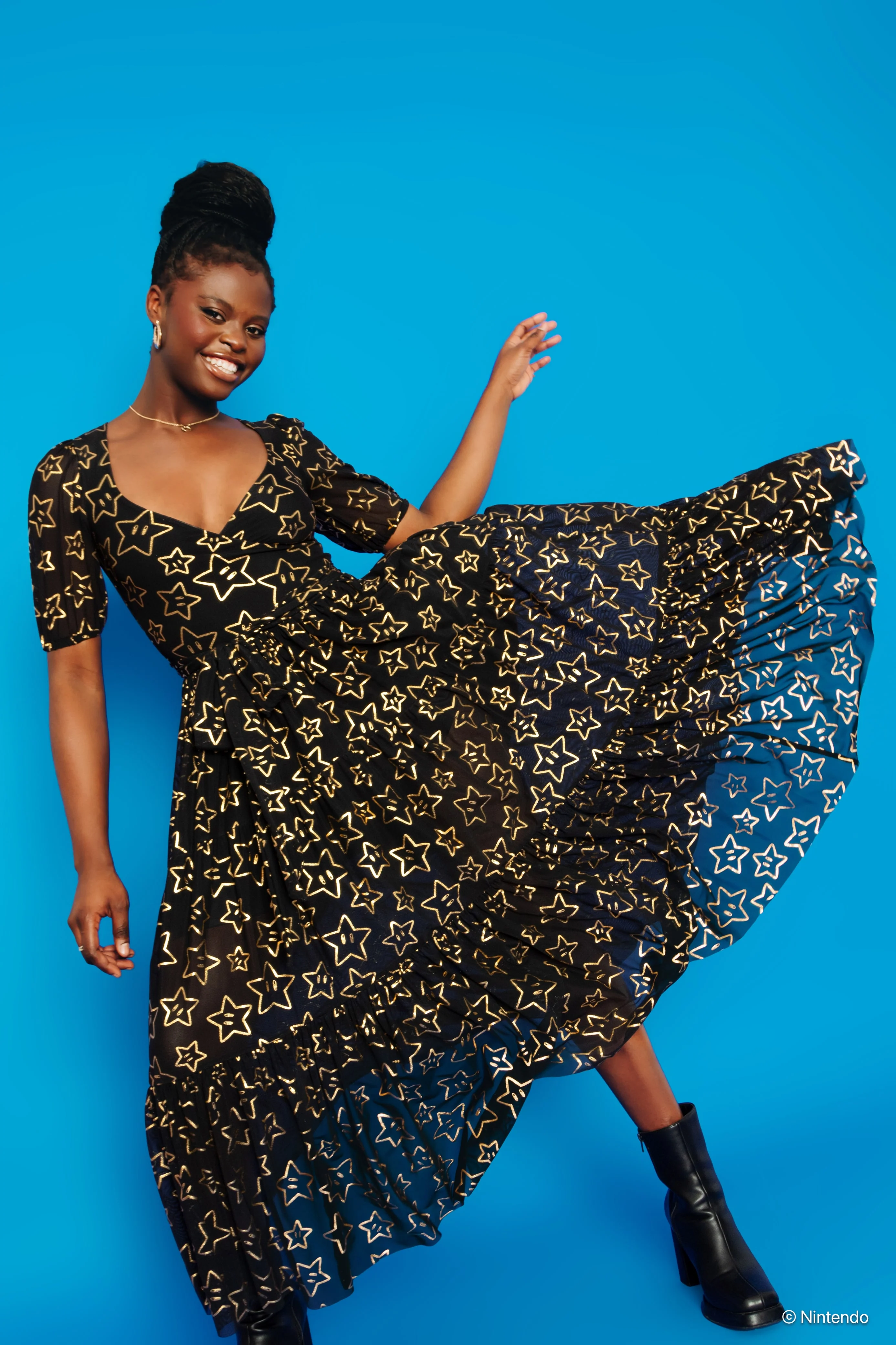 Super Stars Wrap Midaxi Dress - Image 5