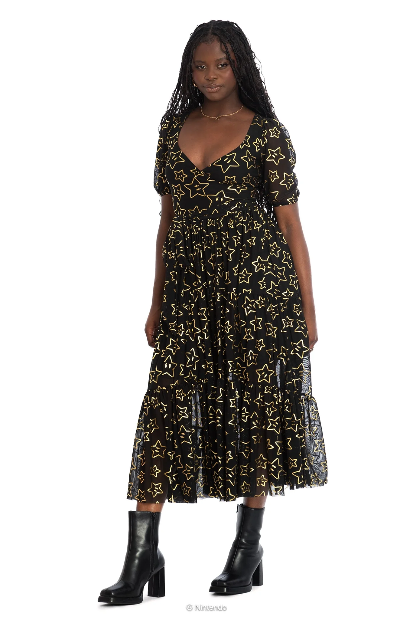 Super Stars Wrap Midaxi Dress - Image 6