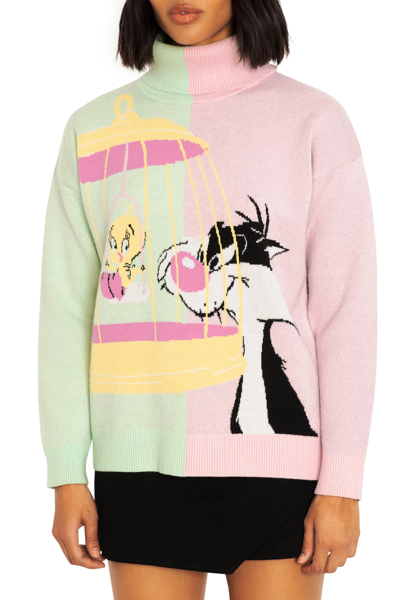 Sylvester And Tweety Roll Neck Sweater - Image 3