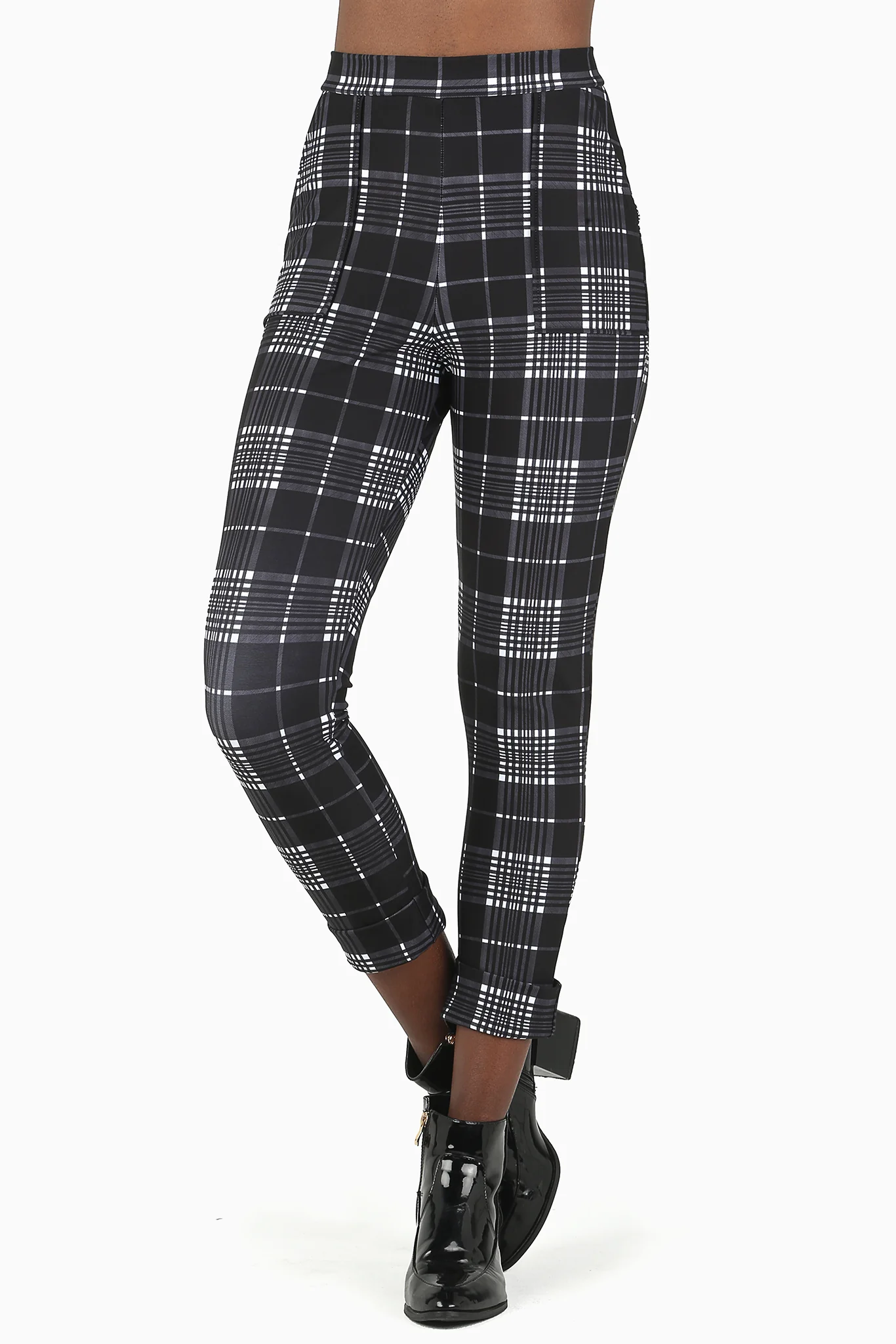 Tartan Mono Cuffed Pants - Image 5