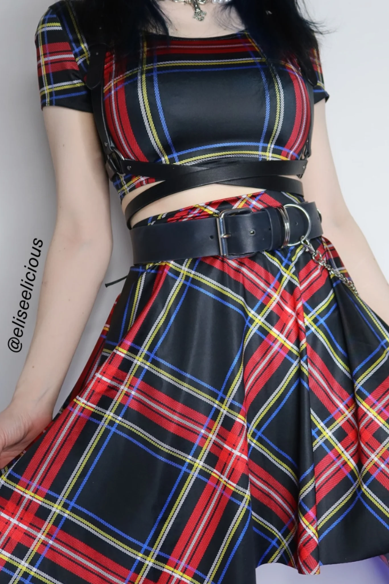 Tartan Old School Nana Suit Top - Image 4