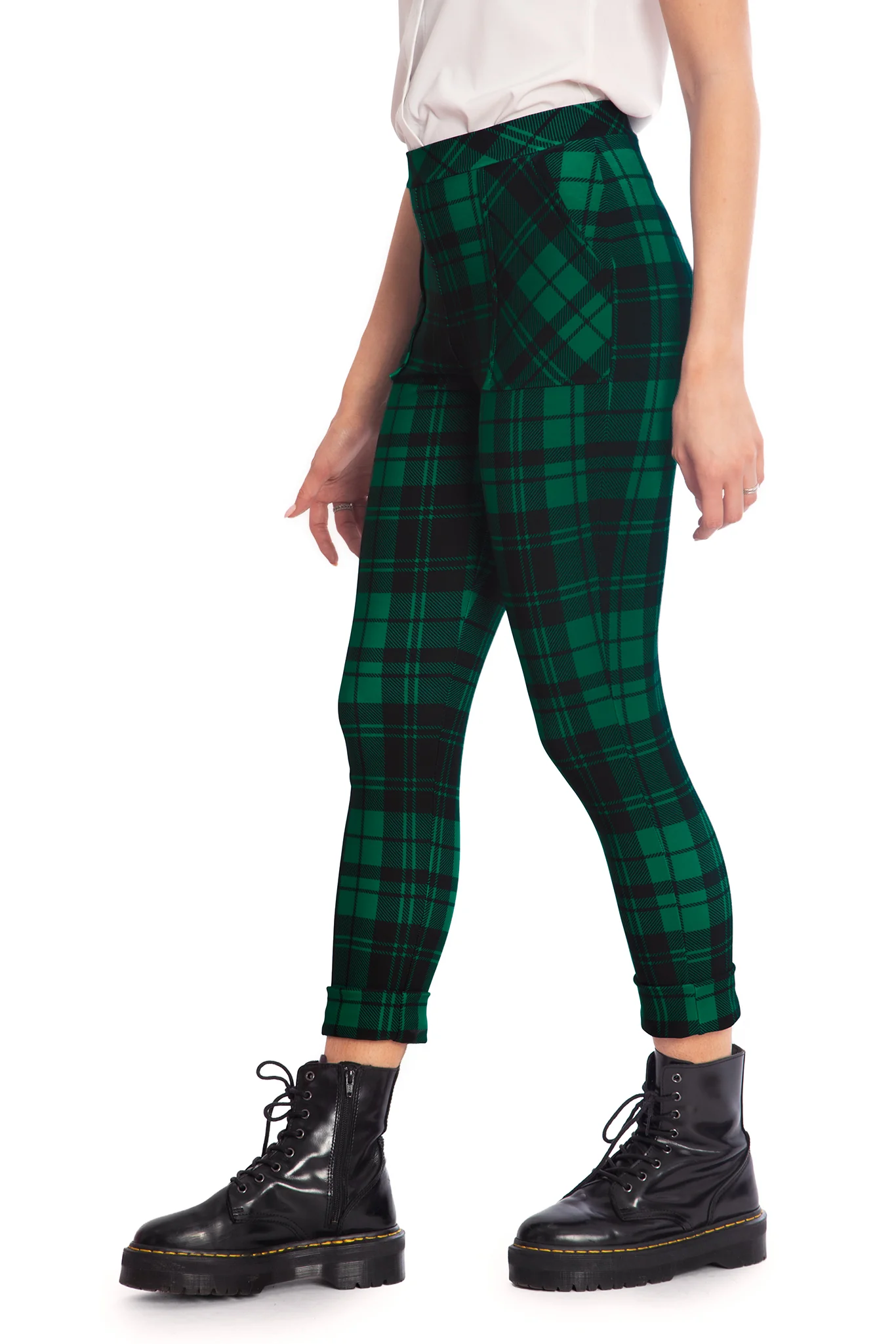 Tartan Pine Cuffed Pants - Image 3