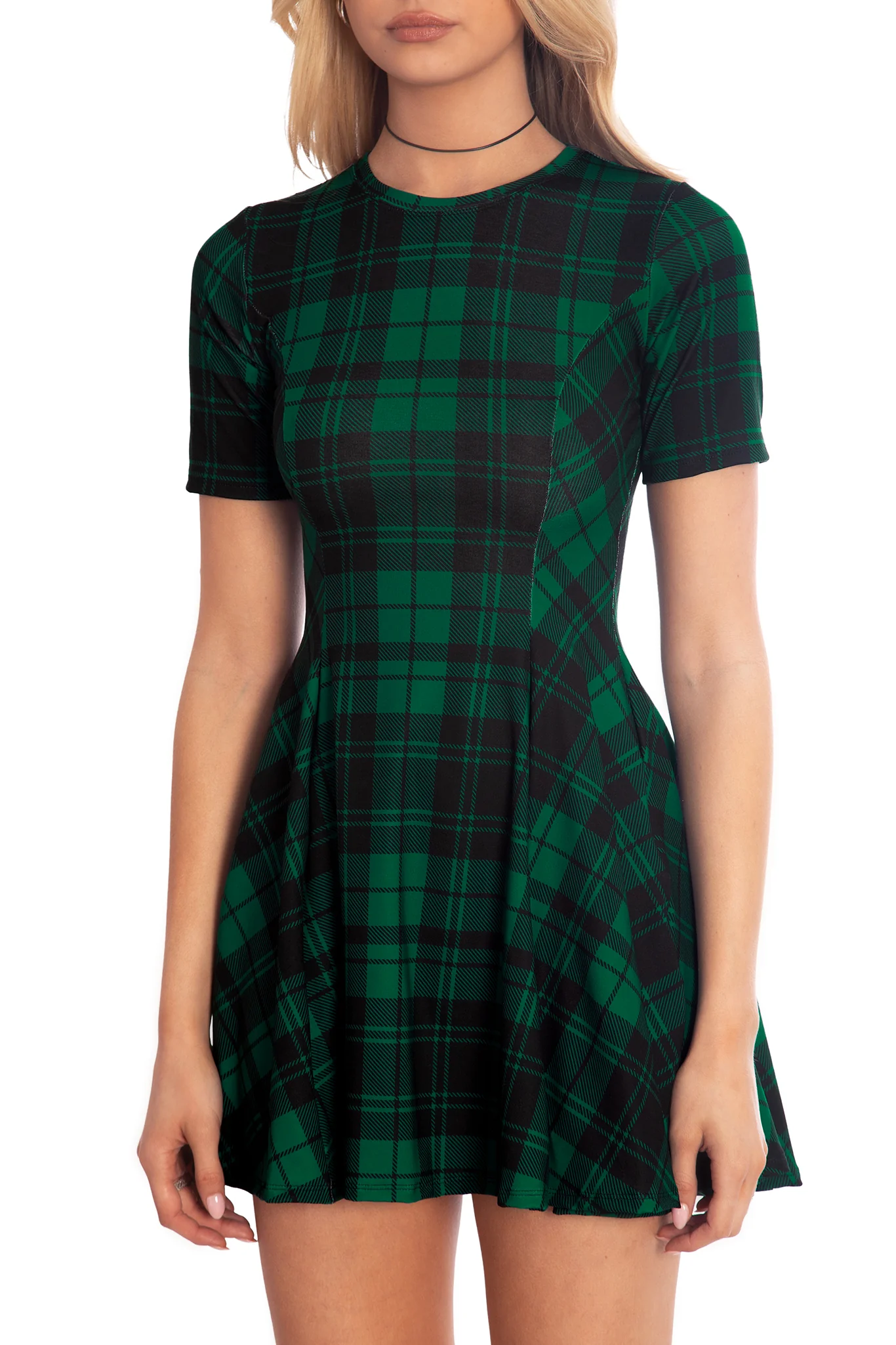 Tartan Pine Evil Tee Dress - Image 3