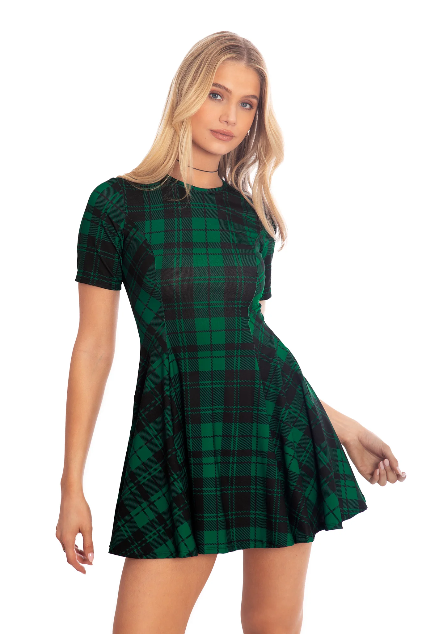 Tartan Pine Evil Tee Dress - Image 5