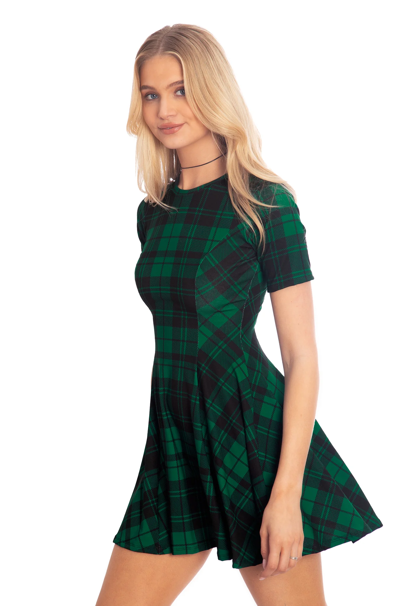 Tartan Pine Evil Tee Dress - Image 6
