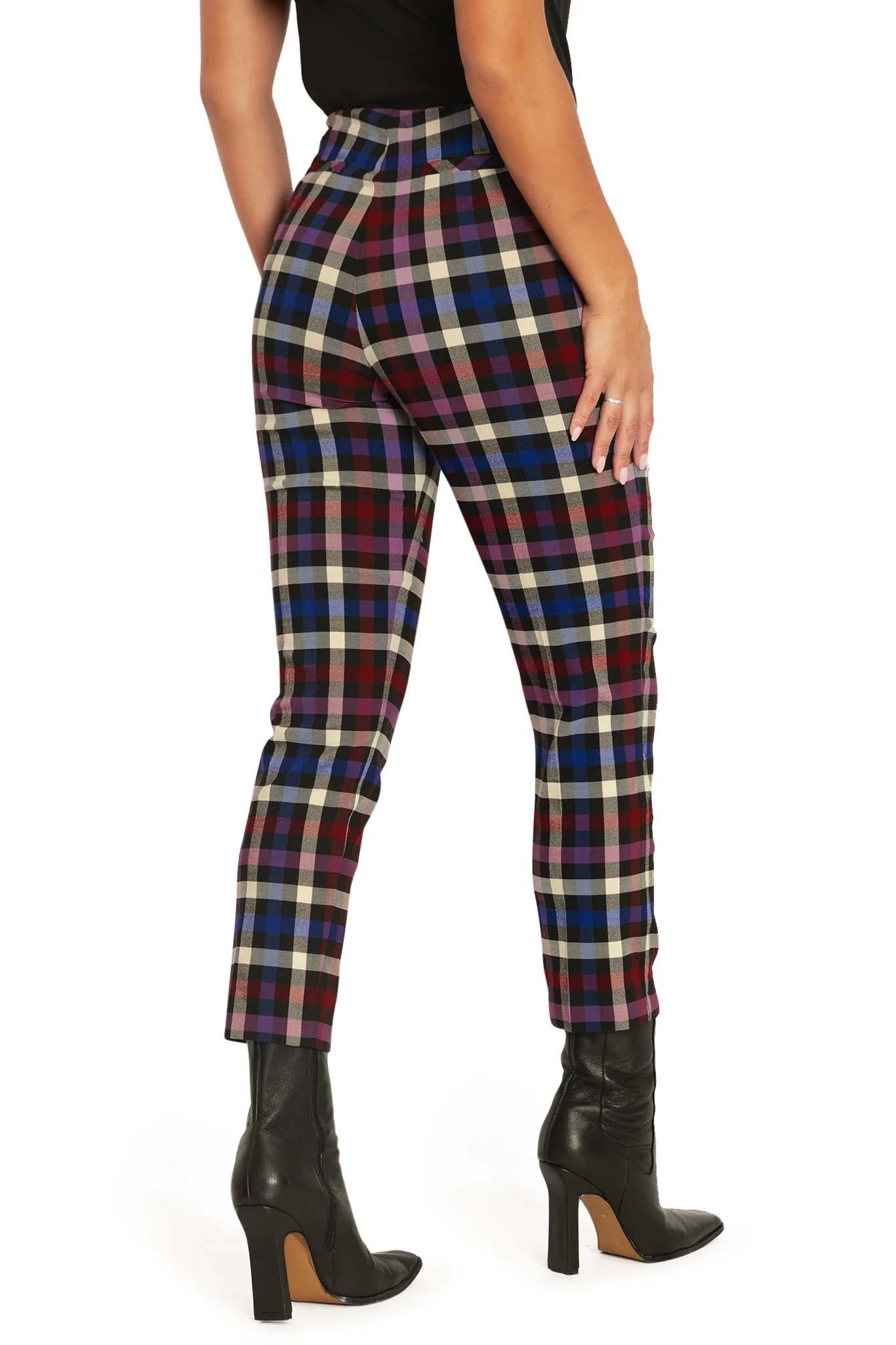 Tartan Static Cigarette Pants - Image 2