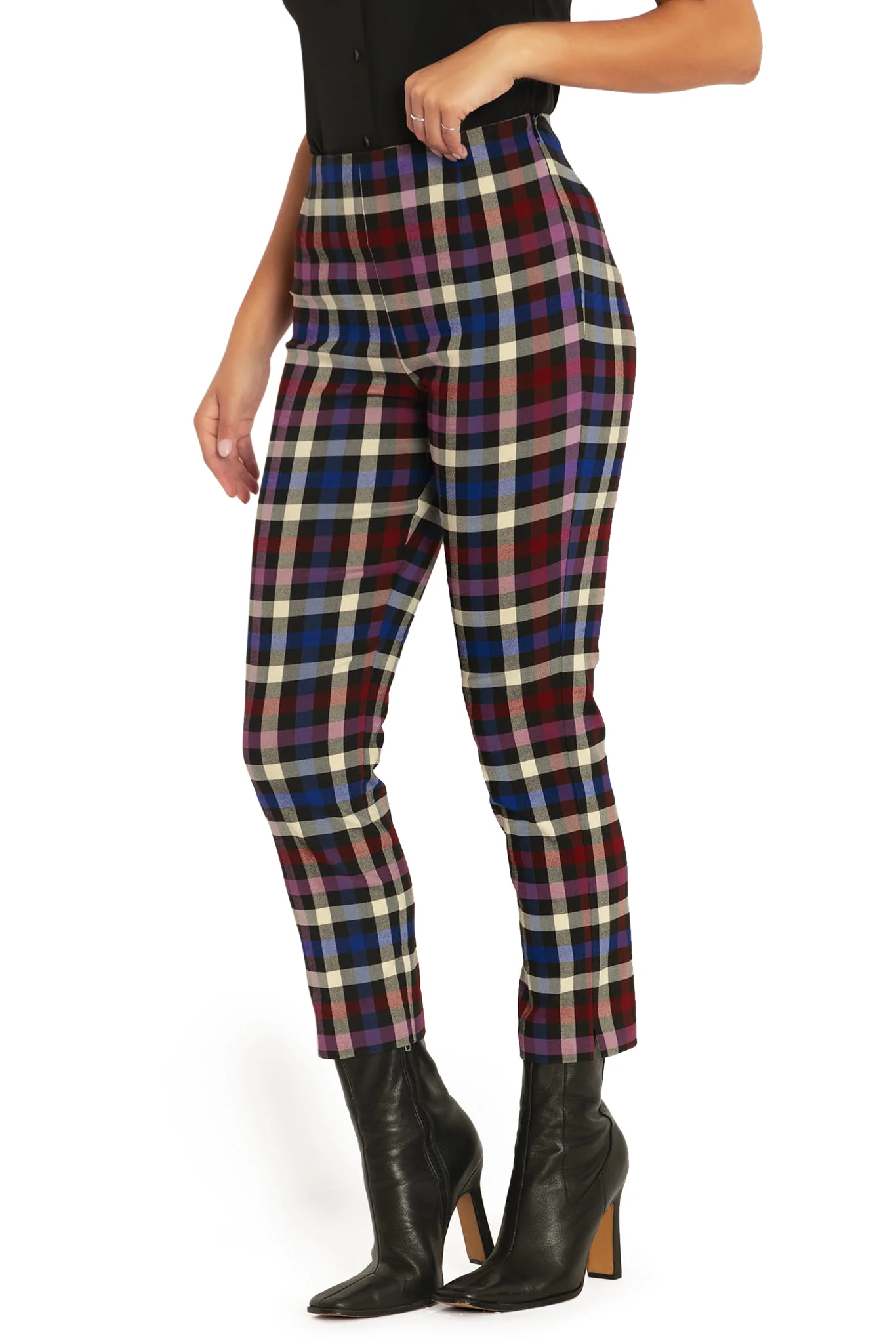 Tartan Static Cigarette Pants - Image 5