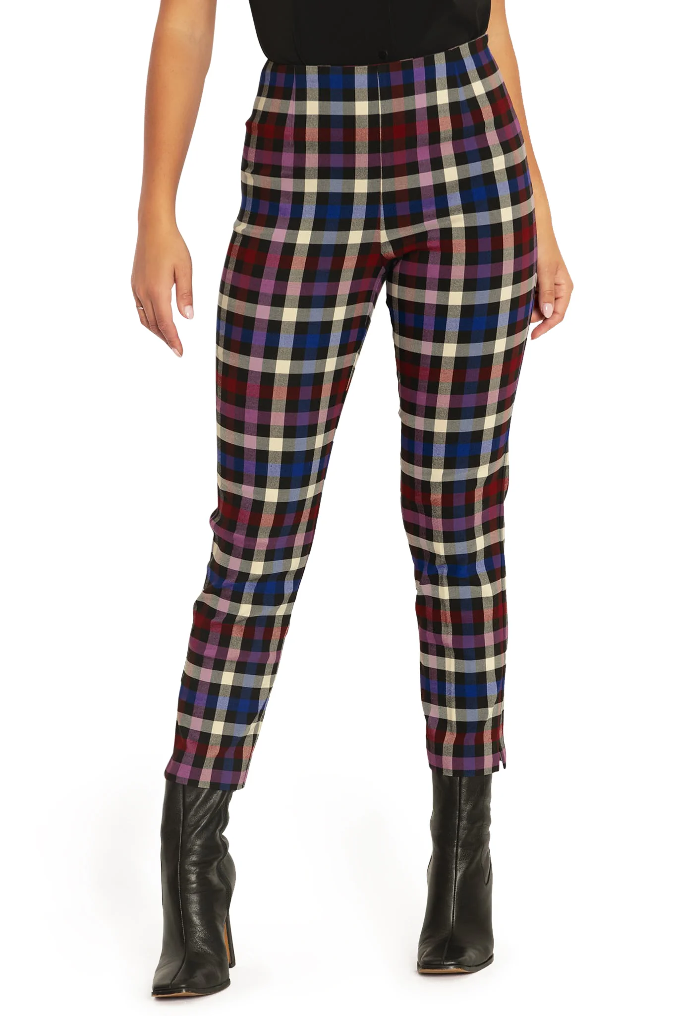 Tartan Static Cigarette Pants - Image 6