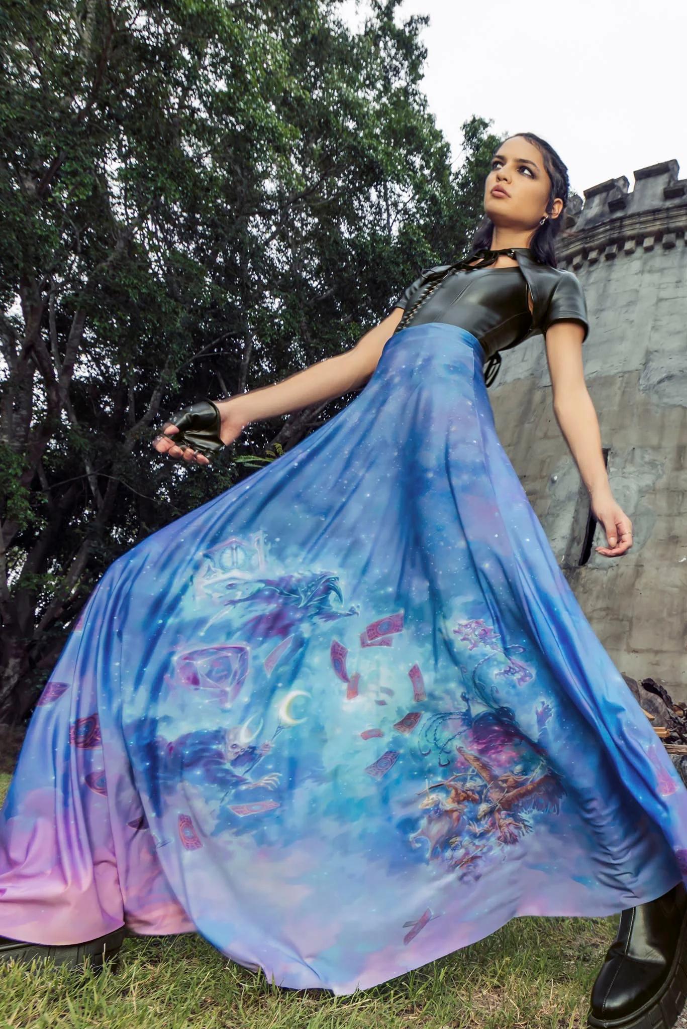 The Deck Of Many Things Maxi Skirt