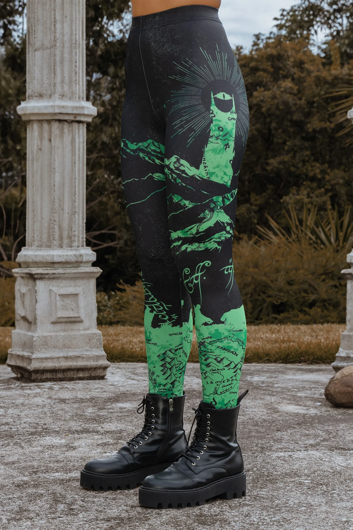 The Fellowship Of The Ring High Waisted Matte Finish Leggings - Image 4
