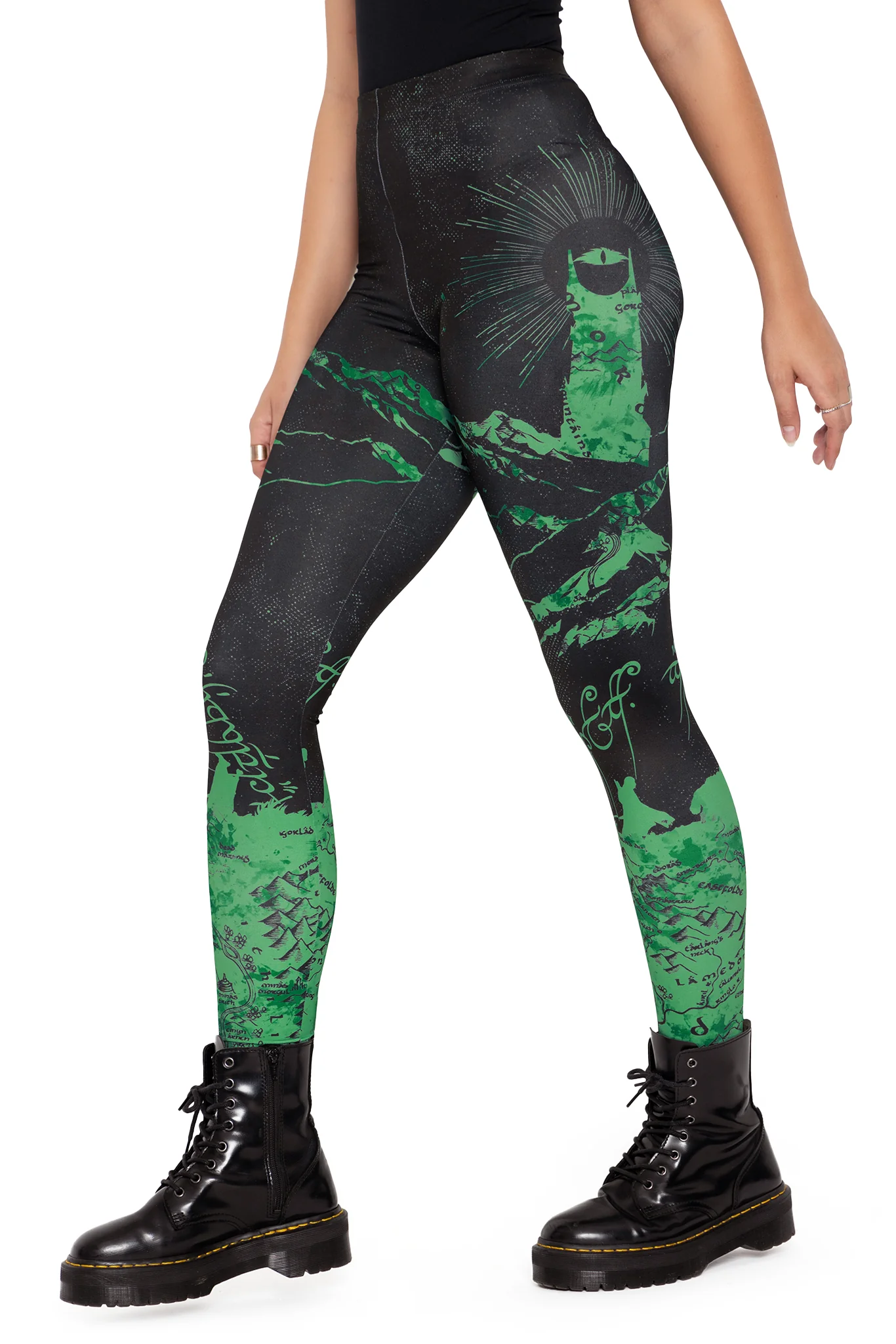 The Fellowship Of The Ring High Waisted Matte Finish Leggings - Image 5