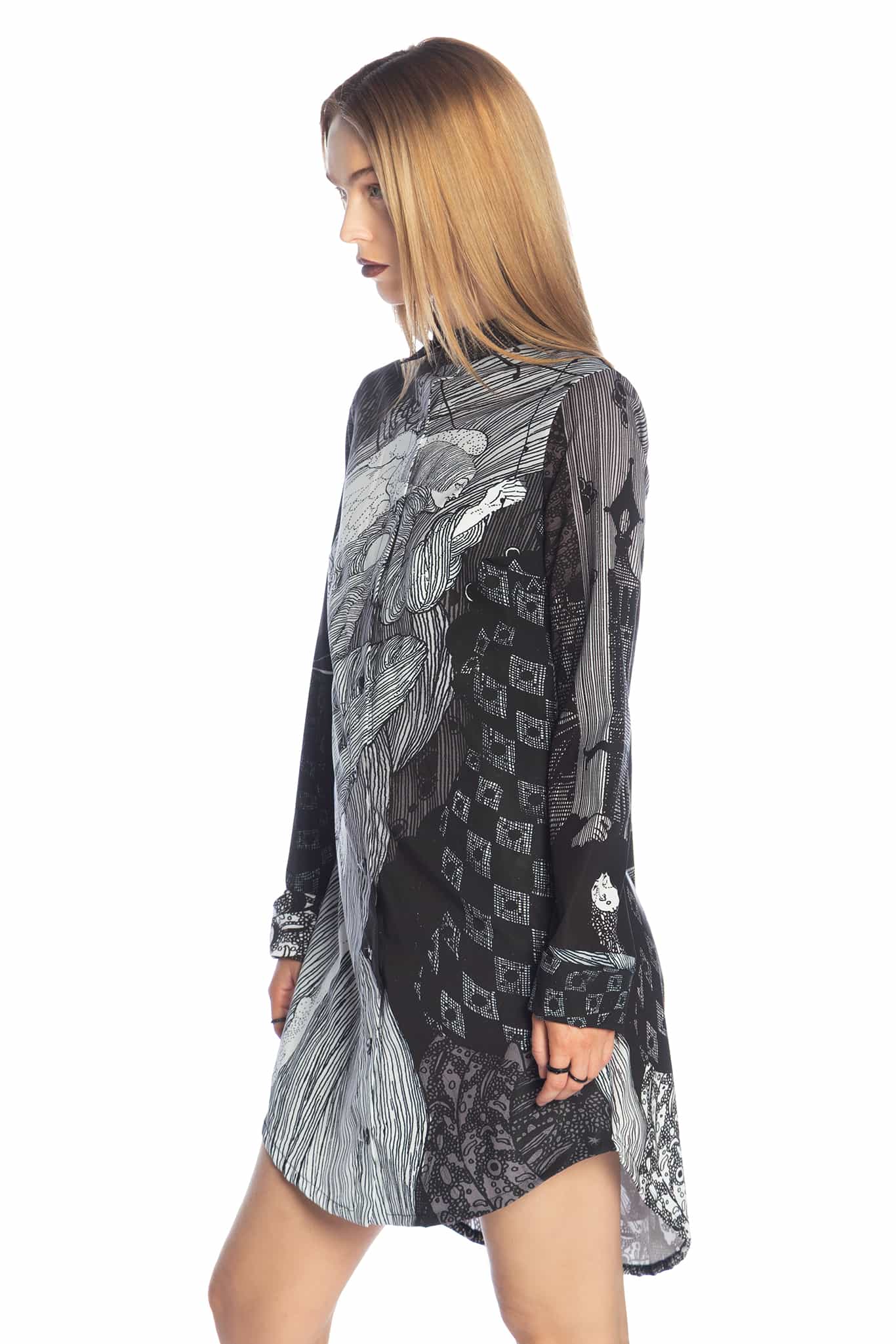 The Lock Business Time Shirt Dress - Image 5
