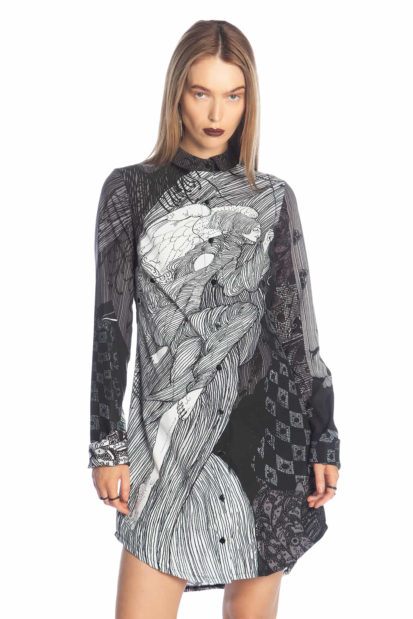 The Lock Business Time Shirt Dress - Image 6