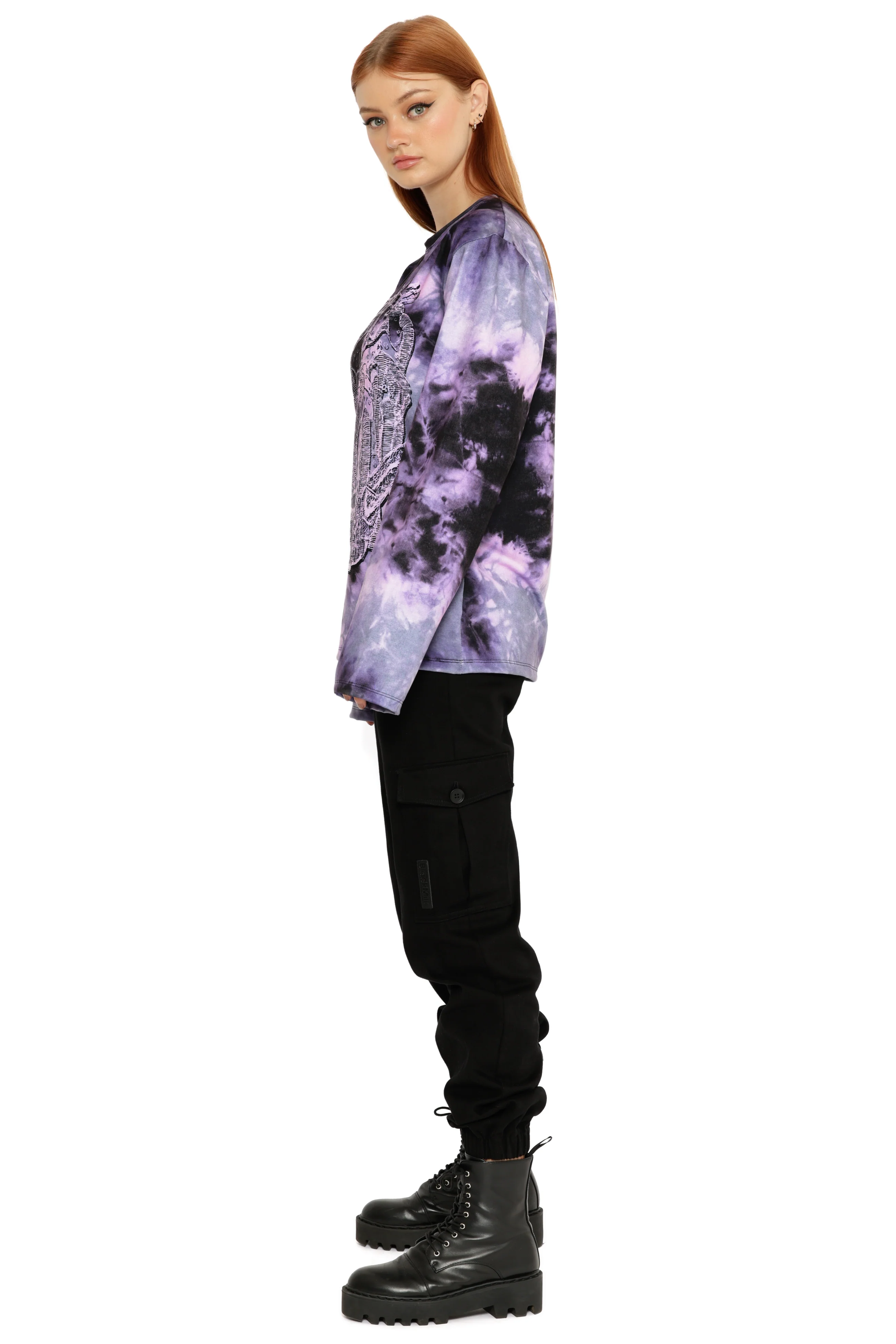 The Pull Of The Death Stench Long Sleeve Oversized Boyfriend Tee - Image 4