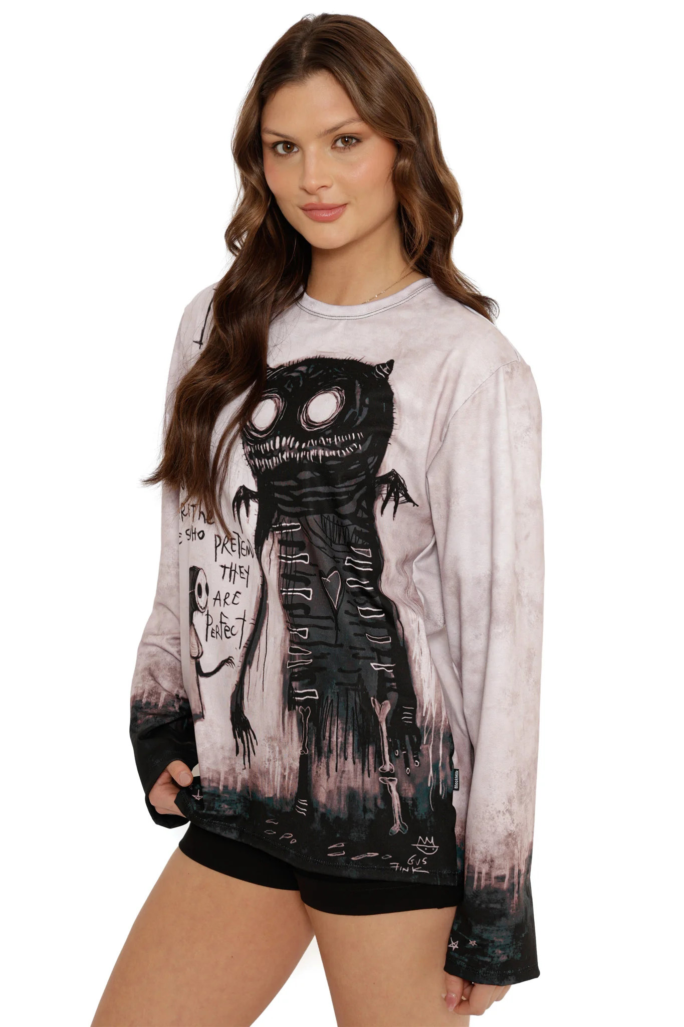 The Real Monsters Long Sleeve Boyfriend Tee - Image 5