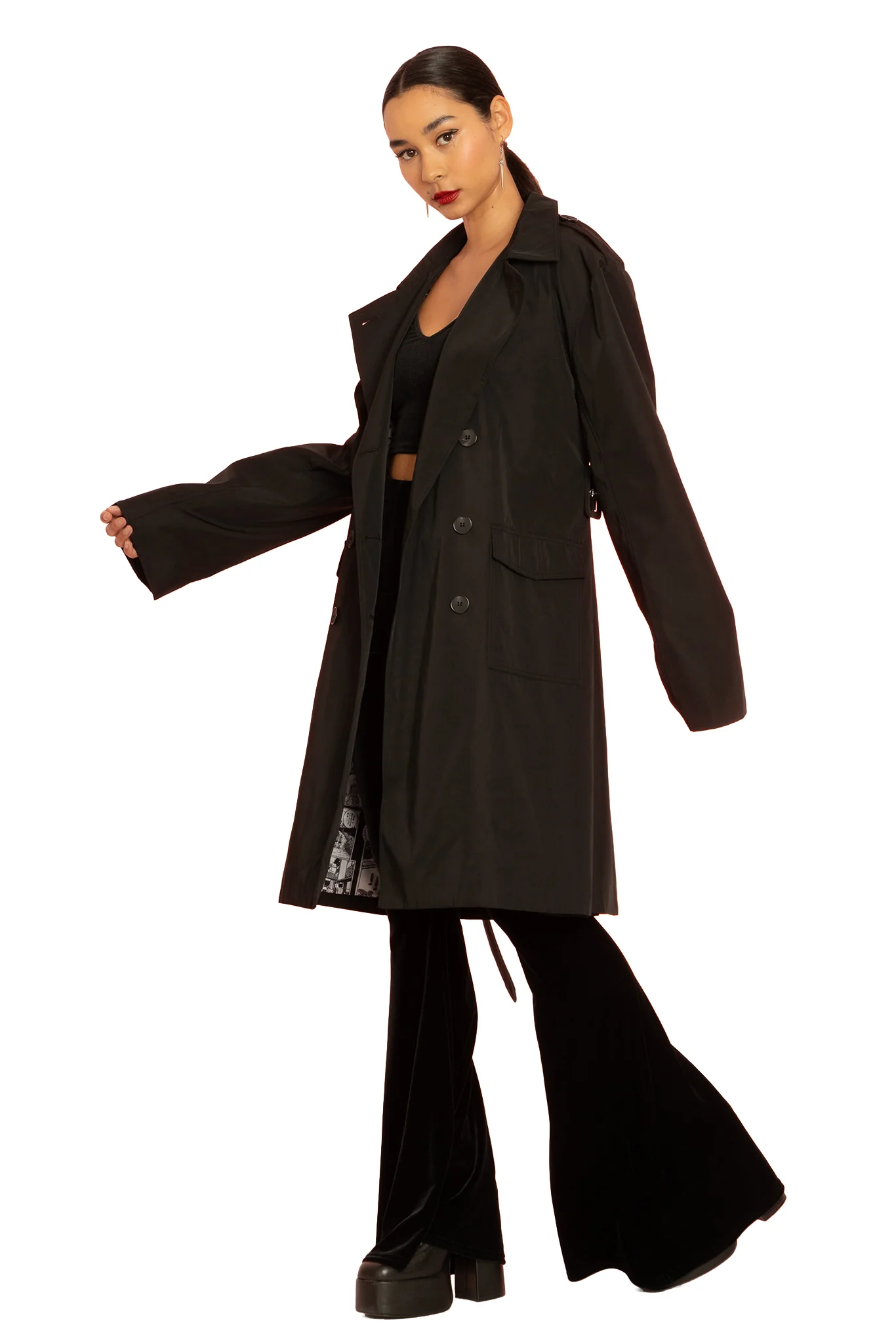 The Scar Oversized Trench Coat - Image 4