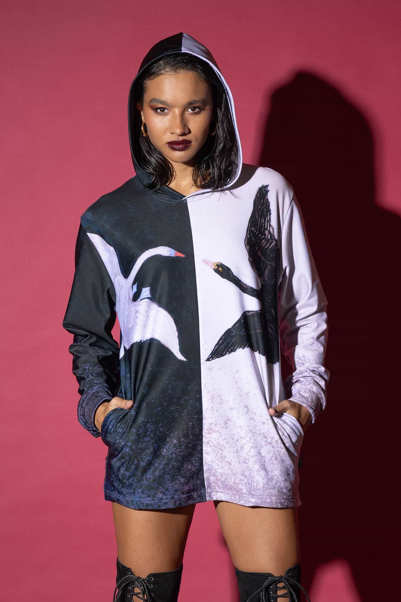 The Swans Split Hoodie - Image 3