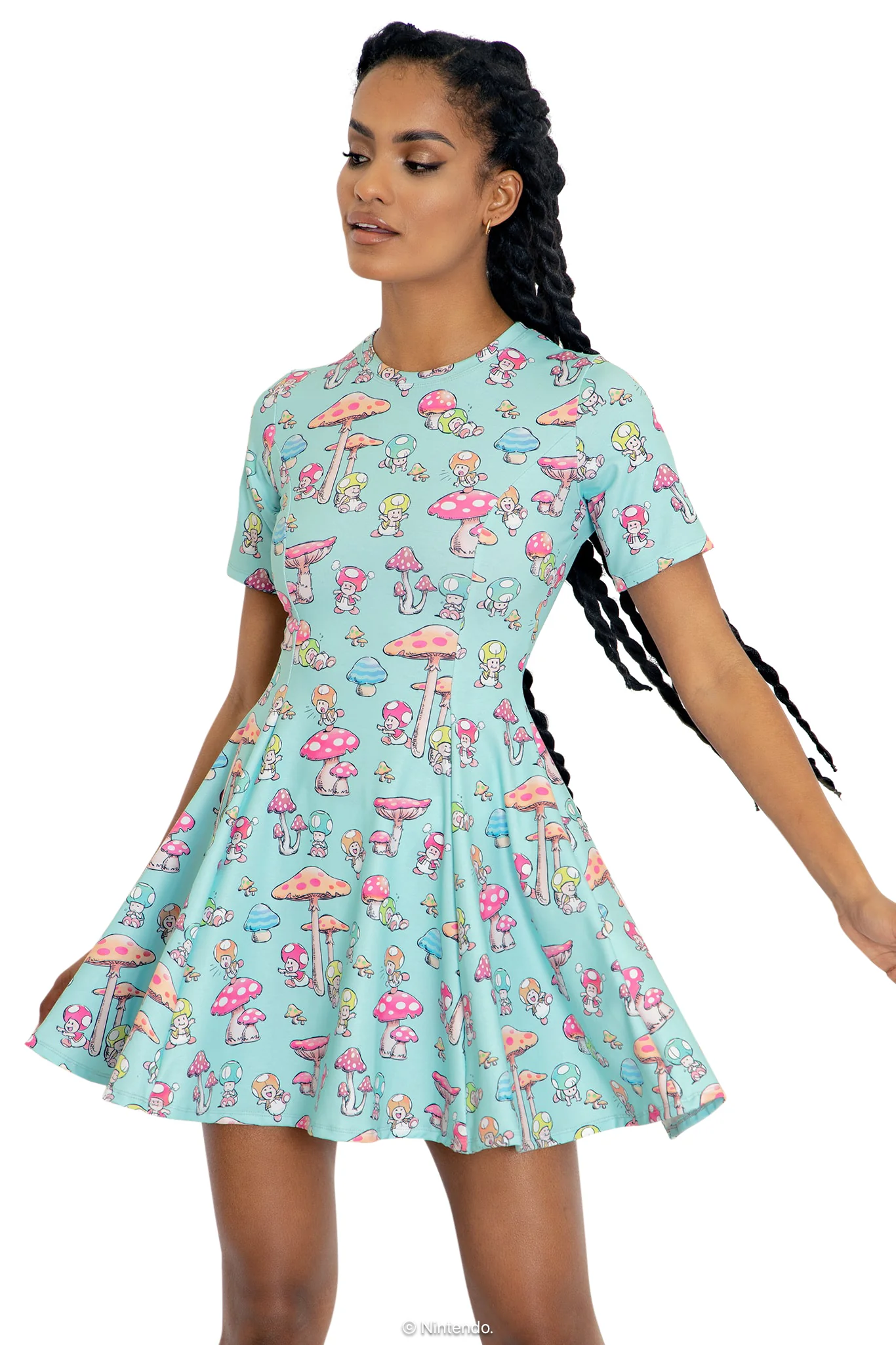 Toads Aqua Evil Tee Dress