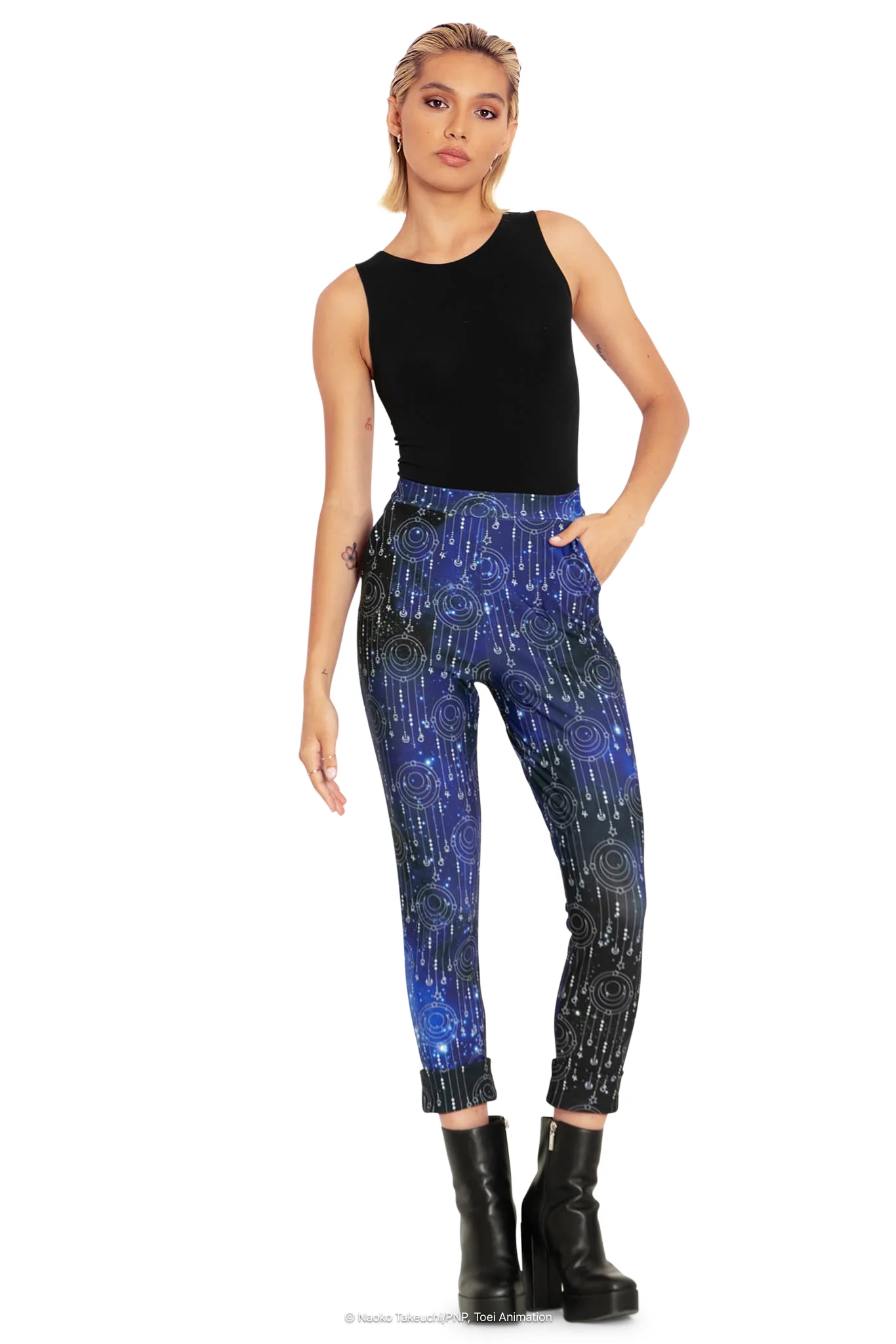 Transformation Brooch Cuffed Pants