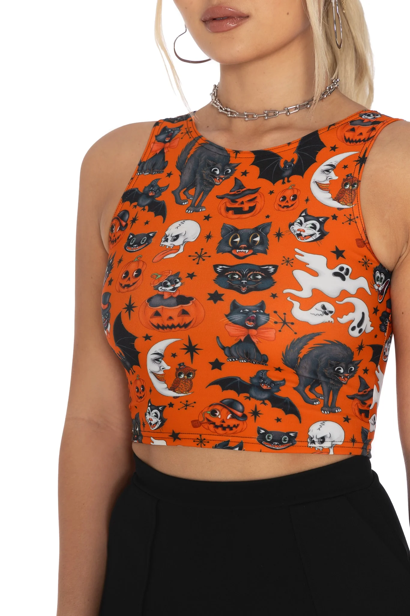 Trick Or Treat Pumpkin Wifey Top - Image 3