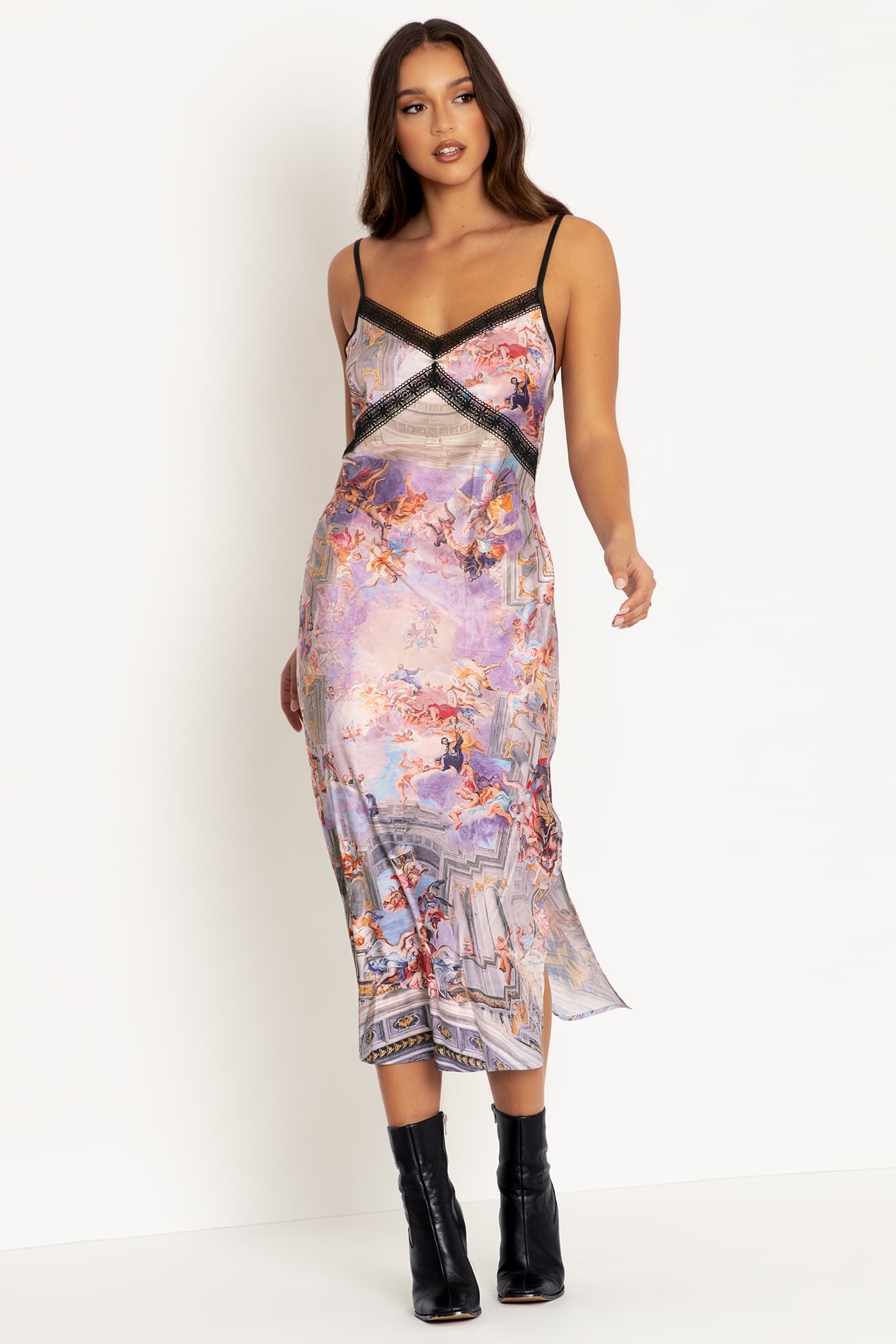 Triumph Of St Ignatius Satin Slip Dress