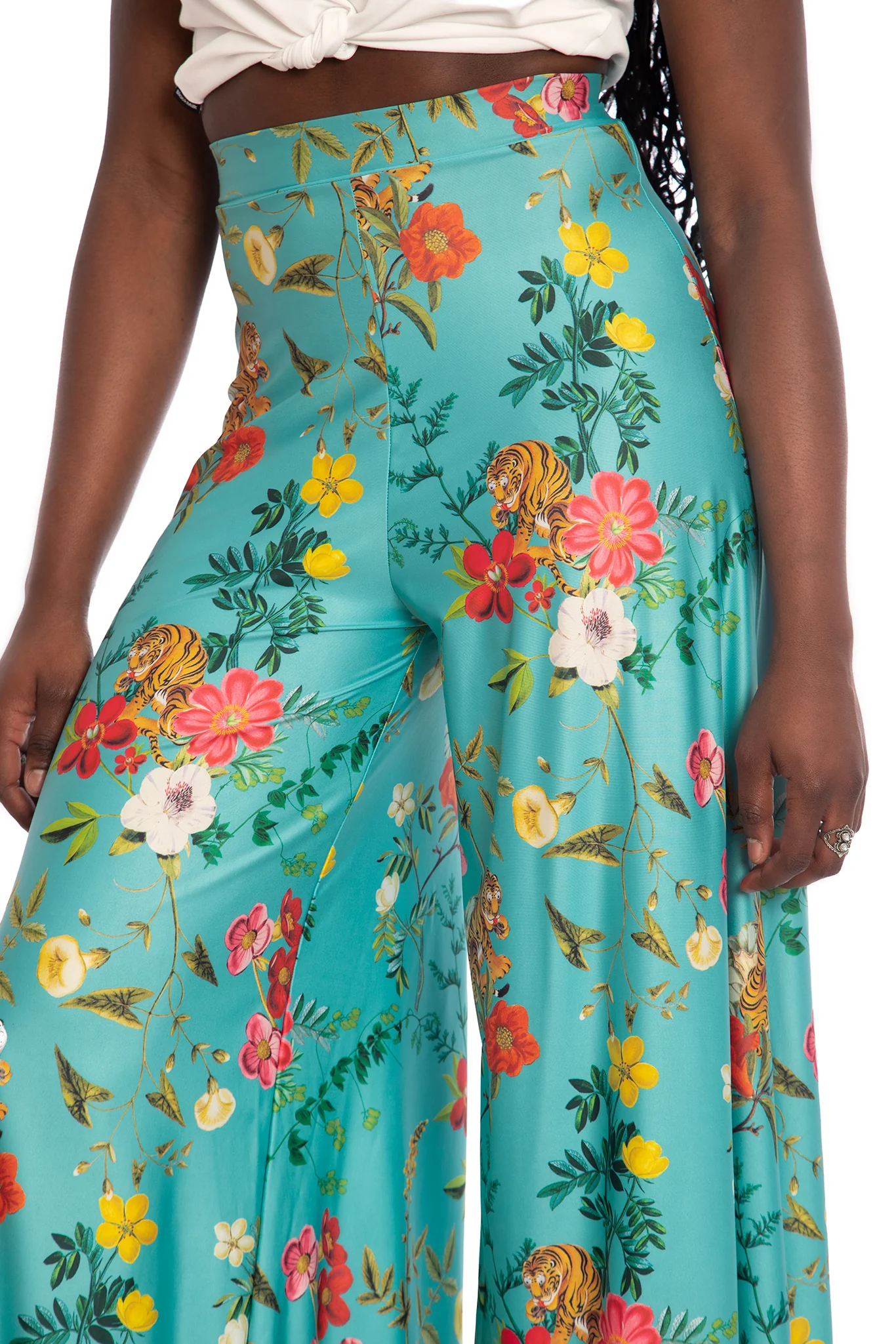 Tropical Tiger Palazzo Pants - Image 4