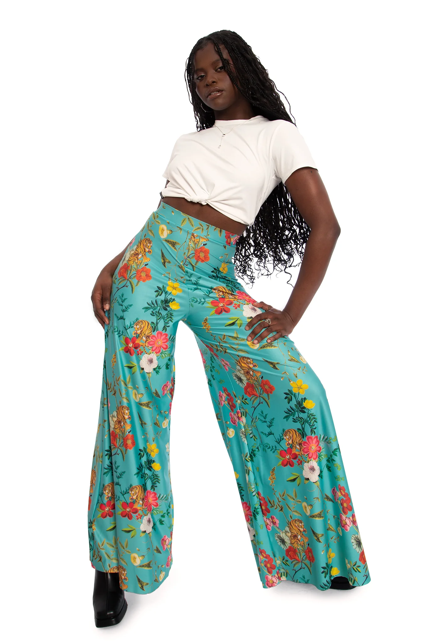 Tropical Tiger Palazzo Pants - Image 6