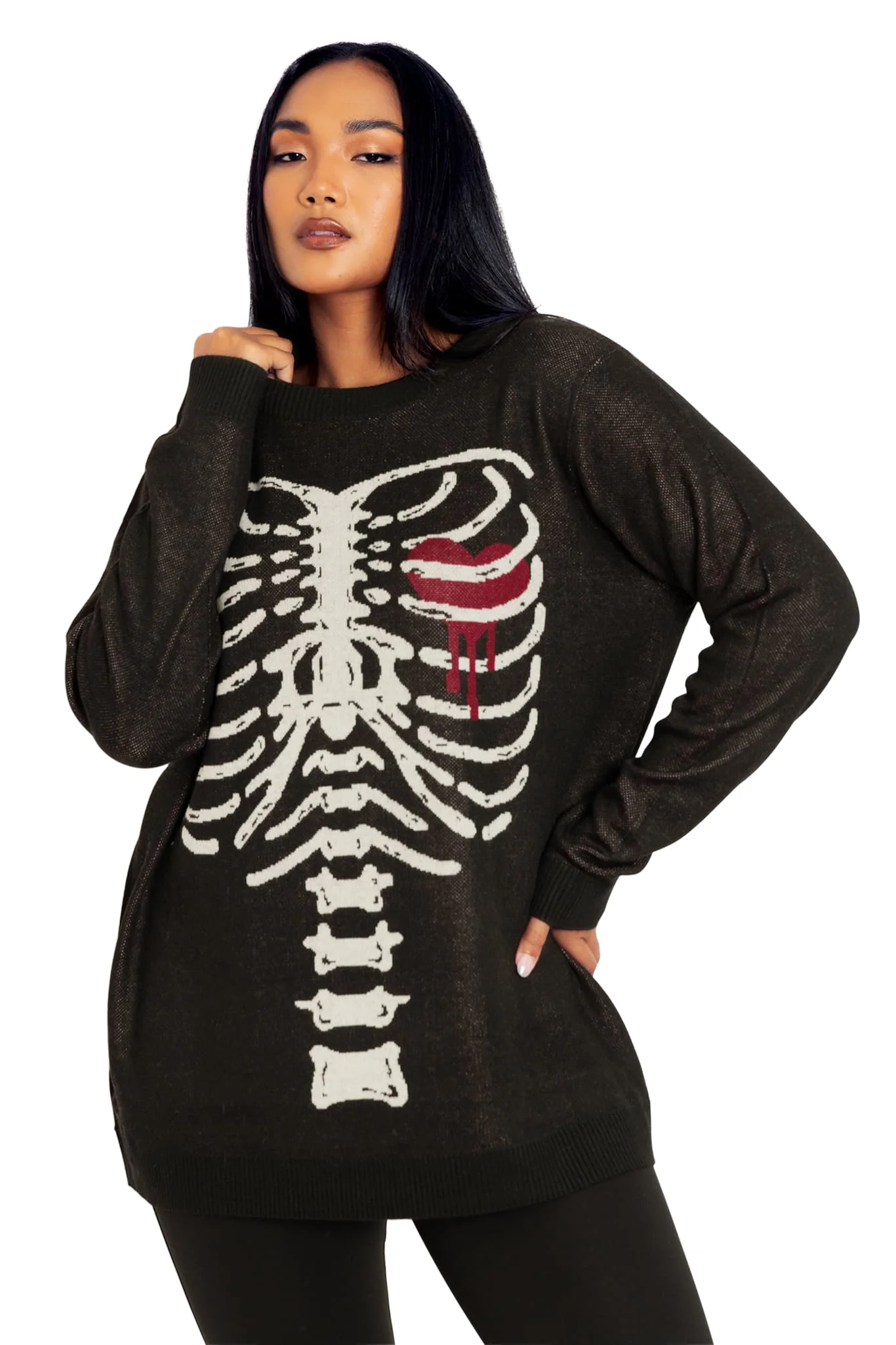 Under My Skin Crew Knit Sweater - Image 2