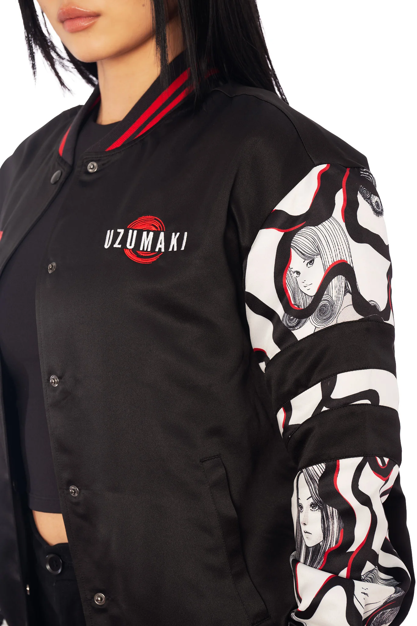 Uzumaki Satin Varsity Jacket - Image 7