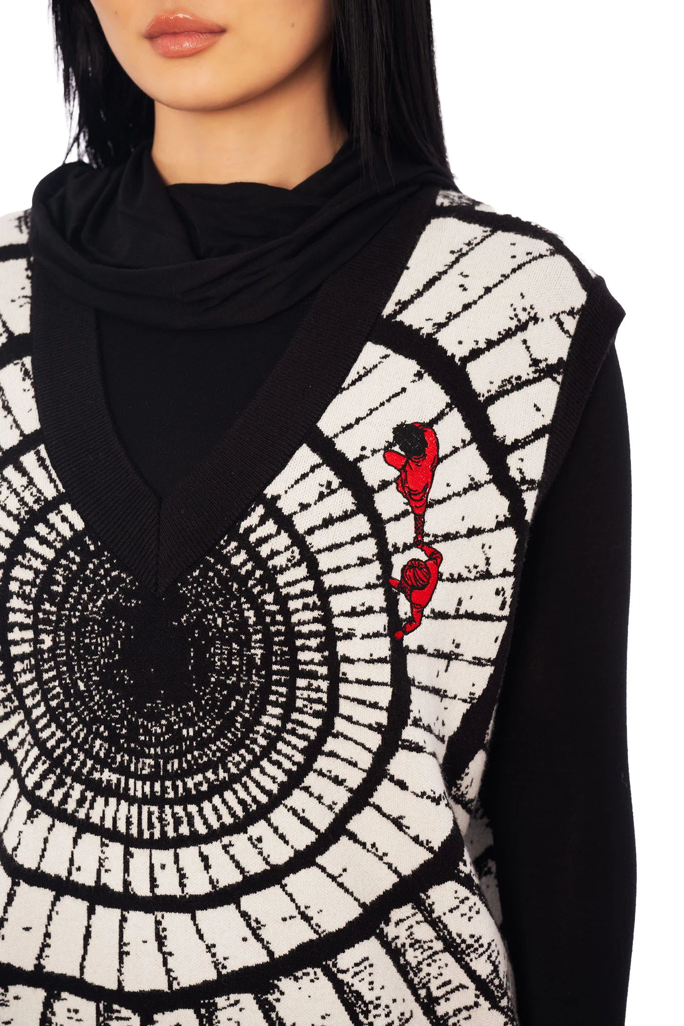 Uzumaki Spiral Oversized Knit Vest - Image 6