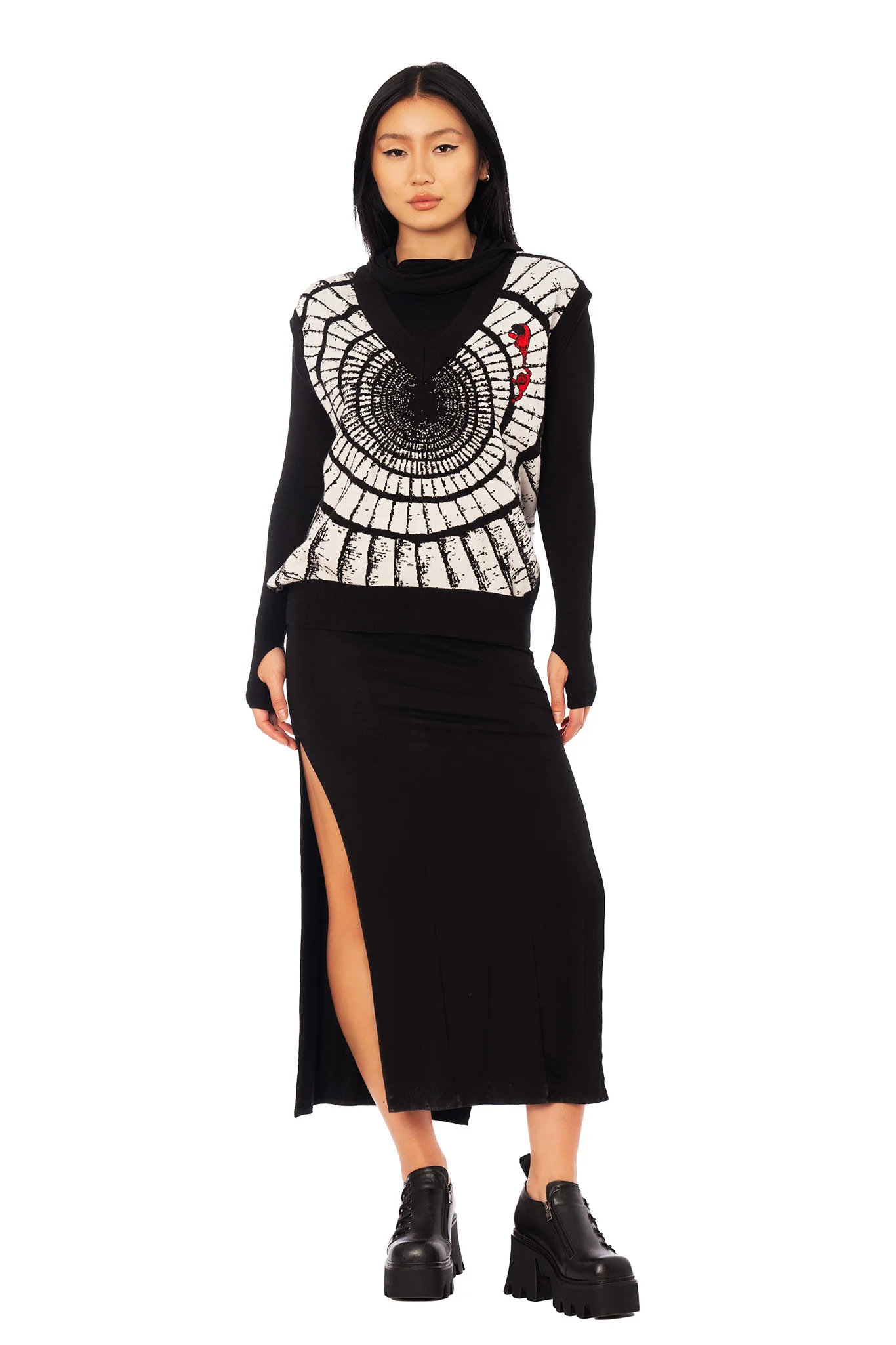 Uzumaki Spiral Oversized Knit Vest - Image 7